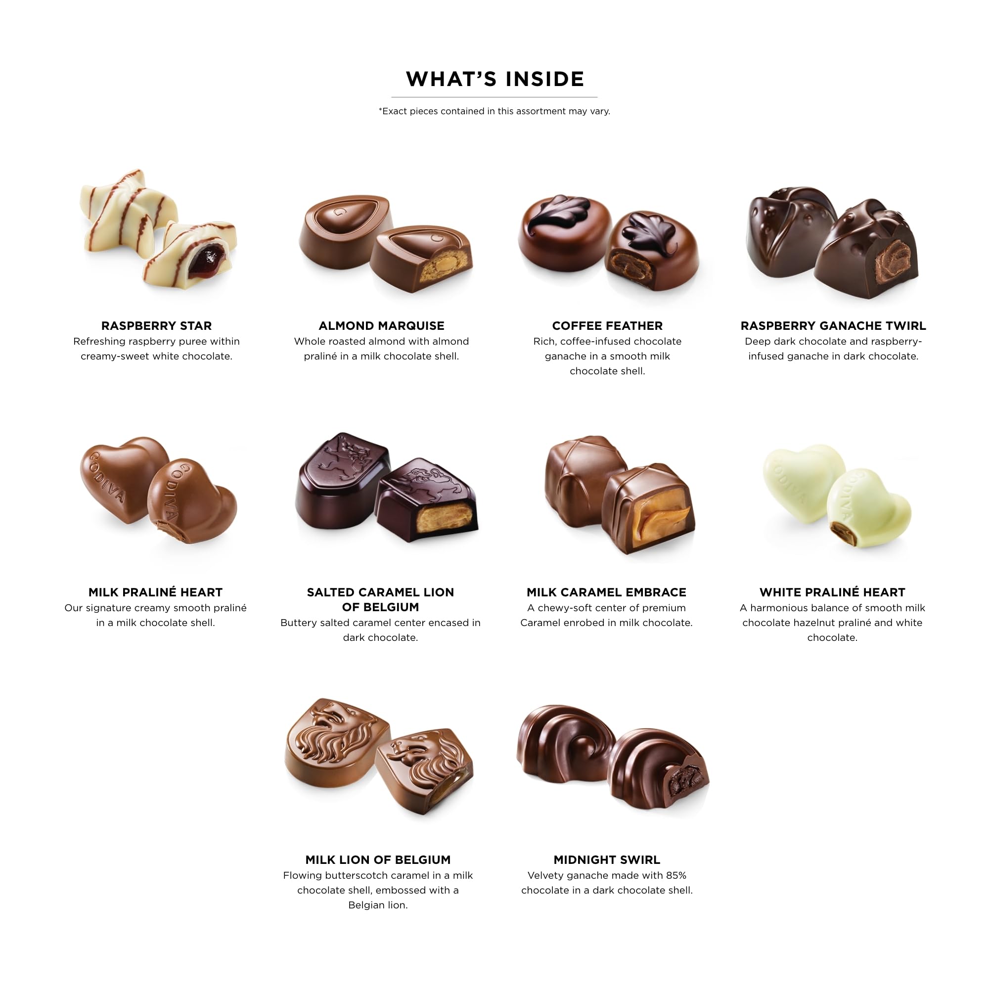 Godiva Chocolatier Anniversary Assorted Chocolate Gift Box, Creamy Milk Dark, and White Chocolates for Loved Ones, Gourmet Celebration Box of Chocolate for Gift Basket, Candy Variety Pack, 36pc: Chocolate 18 Pieces (Pack of 1)