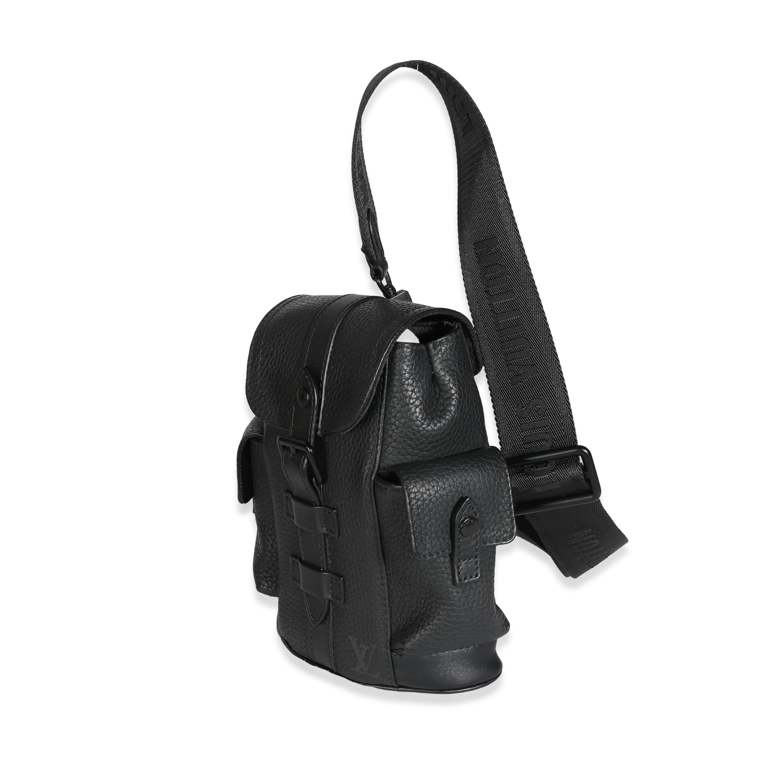 Louis Vuitton, Pre-Loved Black Taurillon Christopher XS Backpack