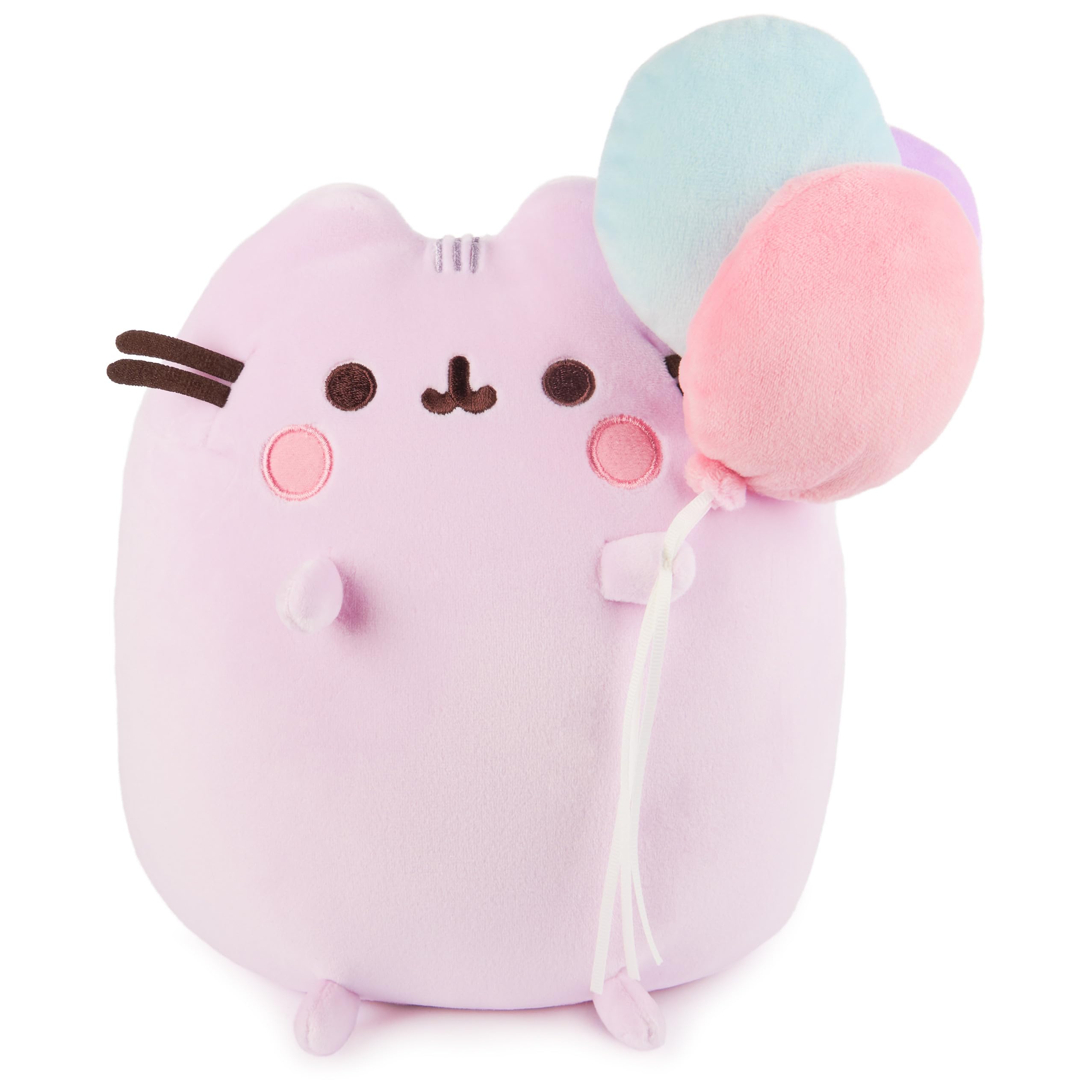 GUND Pusheen 15th Anniversary Squisheen Plush, Squishy Toy, Collectible Plush, Cat Stuffed Animal for Ages 8 and Up, Pink, 9.5”