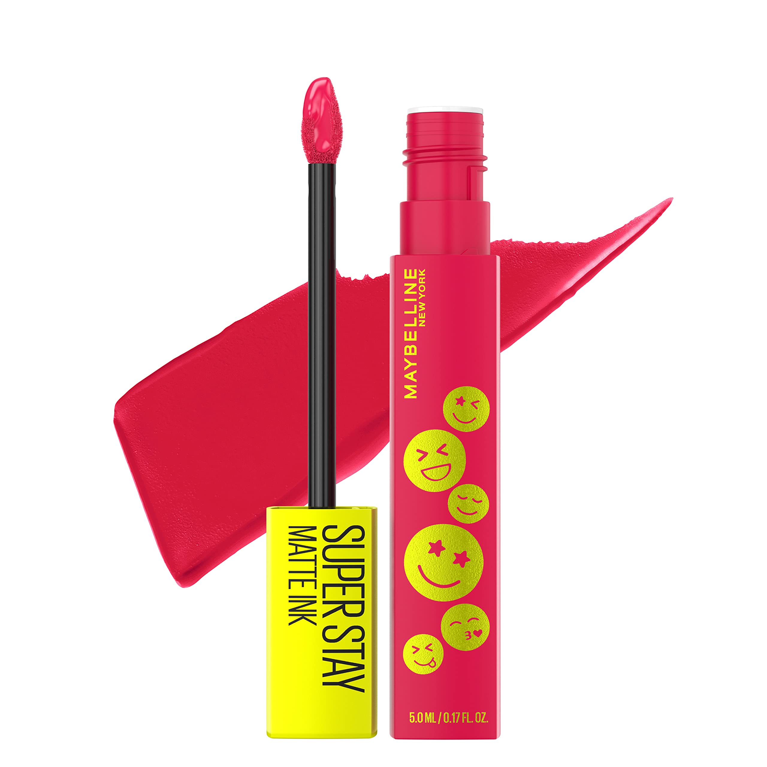 Maybelline SuperStay Matte Ink Liquid Lipstick, Long Lasting High Impact Color, Up to 16H Wear, Thrill Seeker (Matte Black Lipstick)