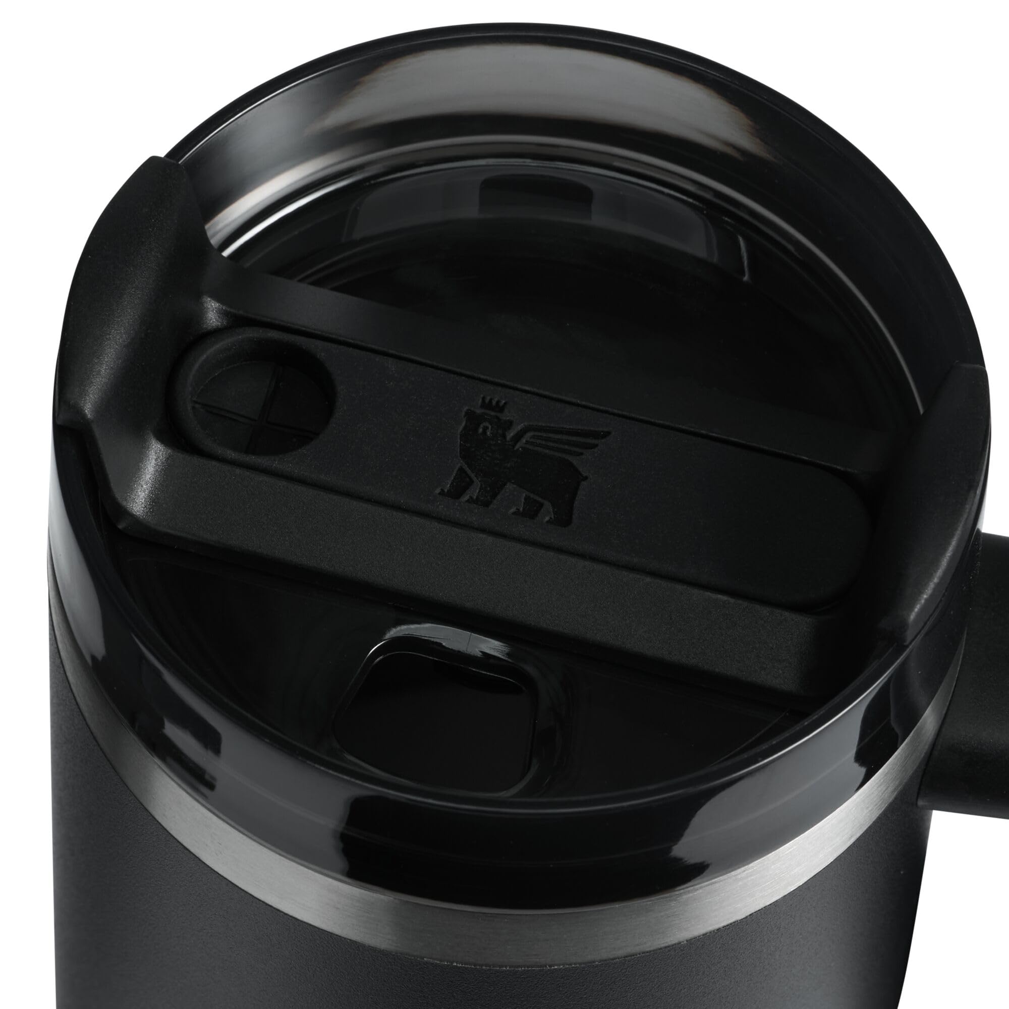 Stanley Quencher H2.0 Tumbler with Handle and Straw 30 oz | Flowstate 3-Position Lid | Cup Holder Compatible for Travel | Insulated Stainless Steel Cup | BPA-Free | Rose Quartz 2.0: 14 Ounces Black 2.0
