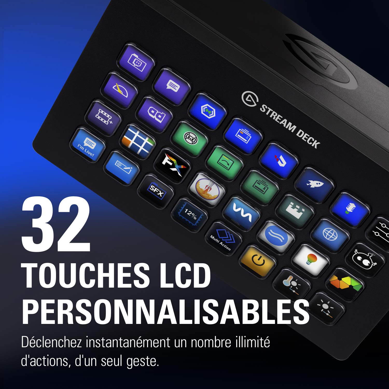 Elgato Stream Deck XL – Advanced Studio Controller, 32 macro keys, trigger actions in apps and software like OBS, Twitch, ​YouTube and more, works with Mac and PC: Elgato Stream Deck XL – Advanced Studio Controller, 32 macro keys, trigger actions in apps and software like OBS, Twitch, ​YouTube and more, works with Mac and PC