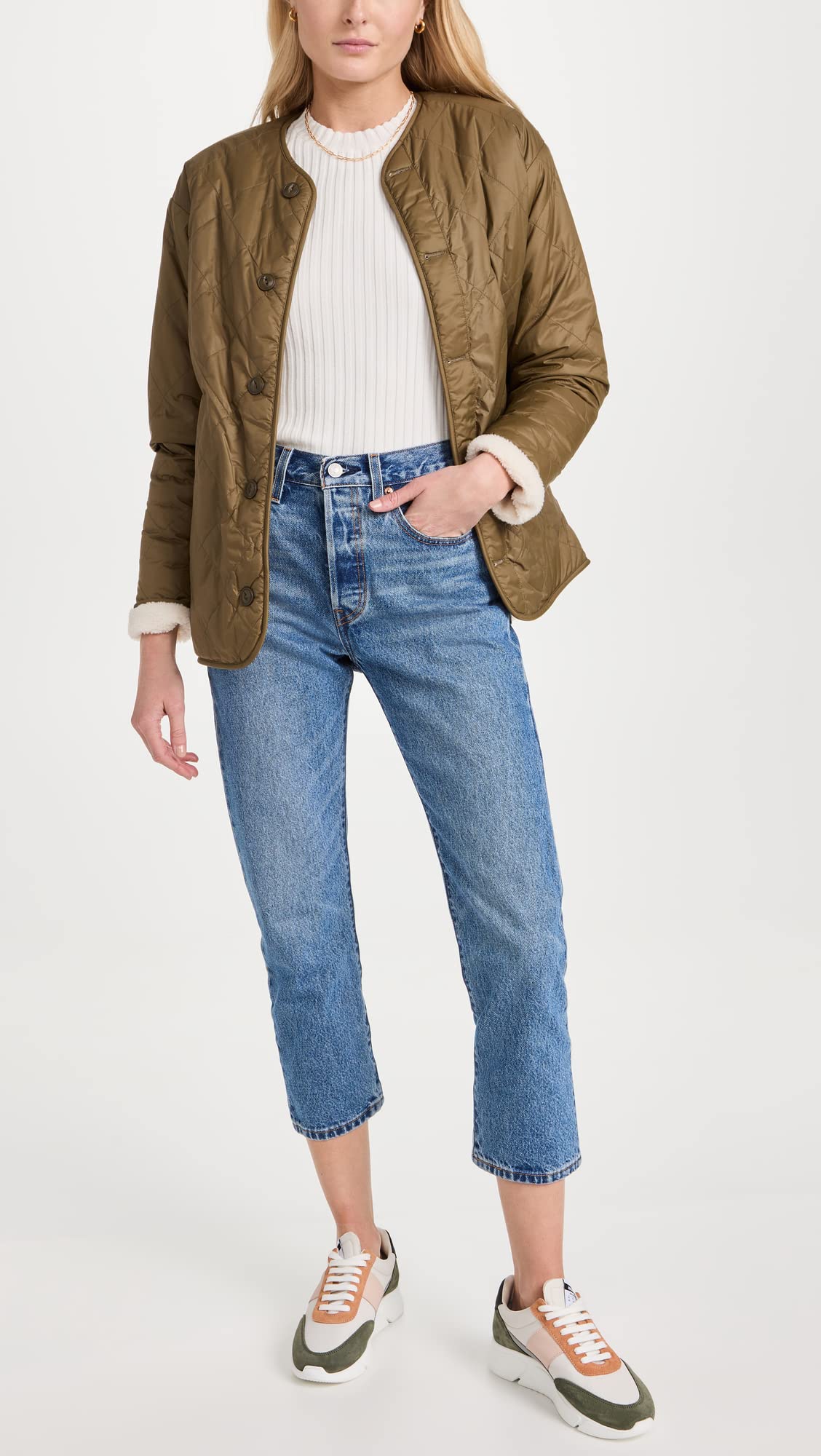 Levi's Women's Premium 501 Crop Jeans thumbnail 5