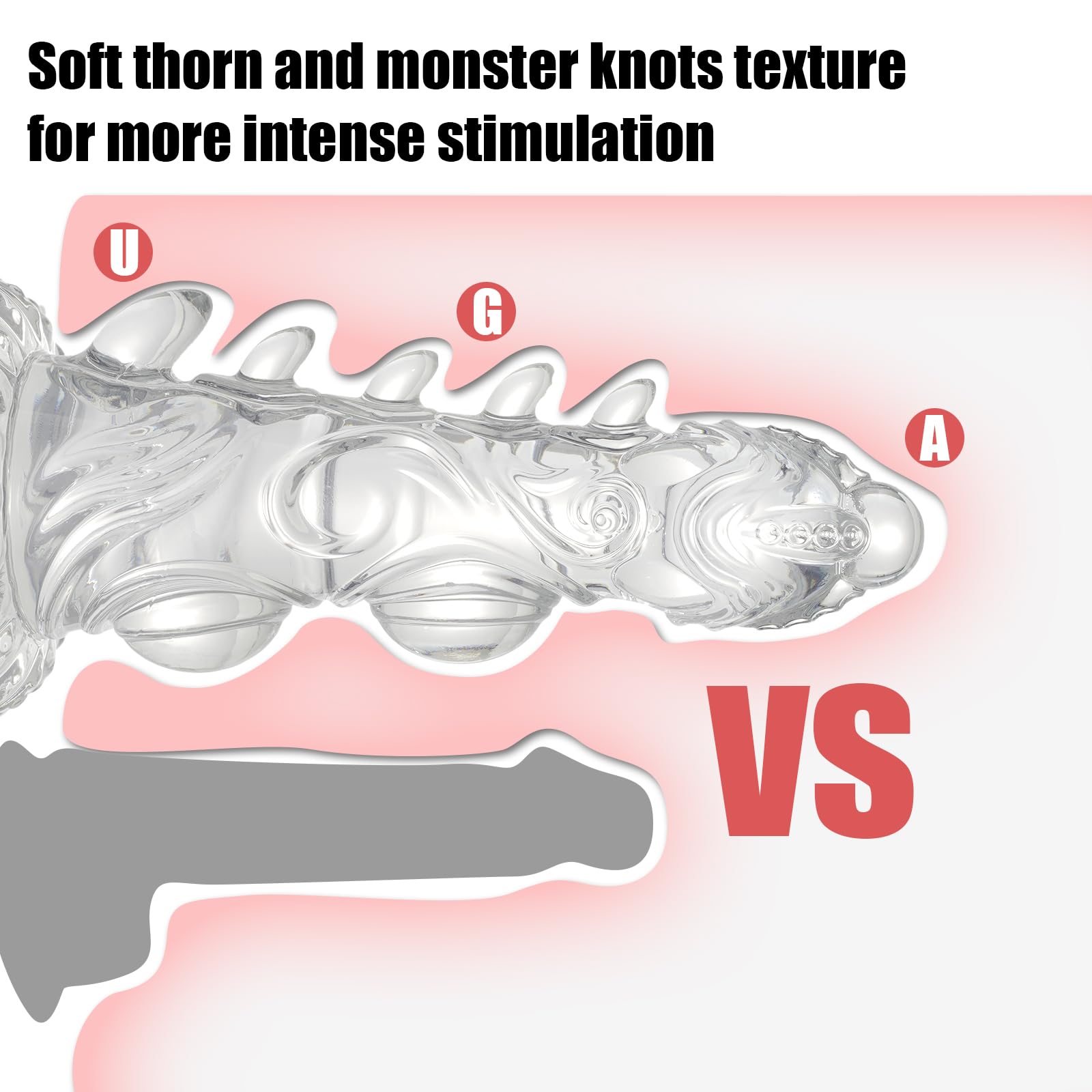 Wdrssfys Knot Dildo,Monster Dildo 7.6 in Clear Dildo with Strong Suction Cup,Dog Dildo Adult Sex Toys for Women Men and Couples: Wdrssfys Knot Dildo,Monster Dildo 7.6 in Clear Dildo with Strong Suction Cup,Dog Dildo Adult Sex Toys for Women Men and Couples