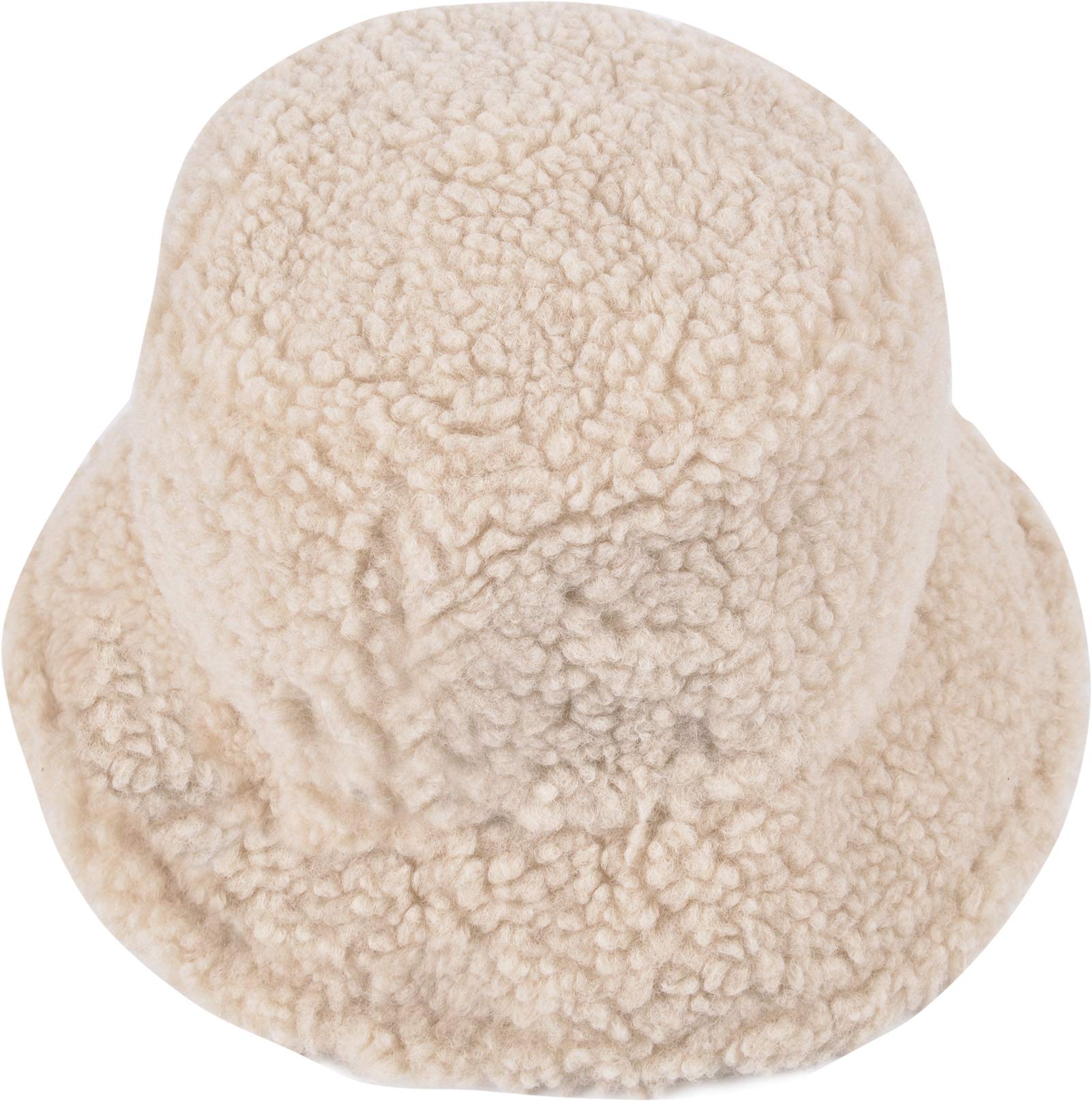 ChezAbbey Faux Fur Bucket Hat, Fuzzy Furry Winter Warm Fisherman Cap, Fluffy Teddy Sherpa Clothe Hats for Women Men Girls thumbnail 4