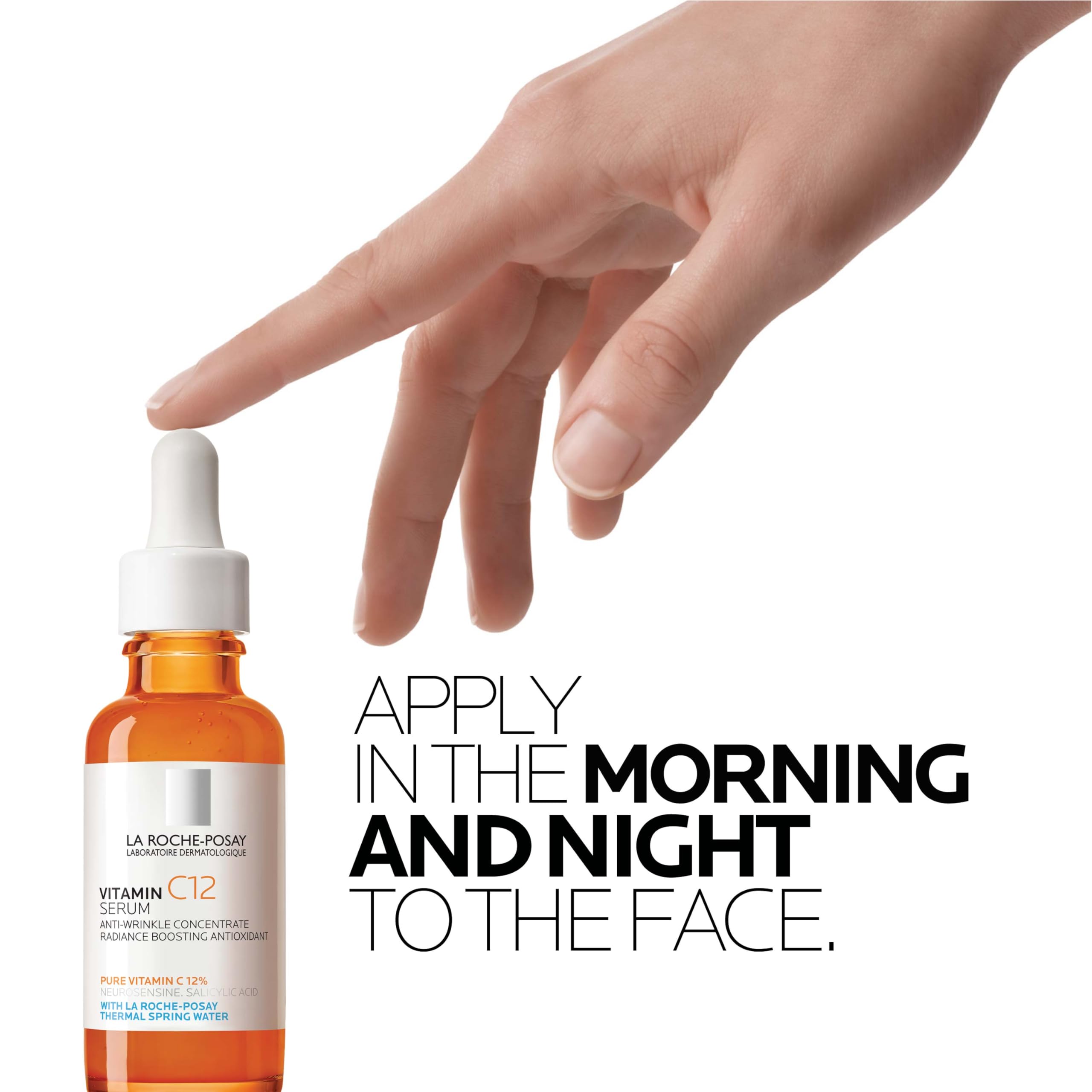 La Roche-Posay Pure 12% Vitamin C Serum For Face With Hyaluronic Acid & Salicylic Acid, Hydrating Face Serum, Boost Radiance & Reduce Wrinkles, 2 Formulas for Normal or Oily Skin Control thumbnail 10