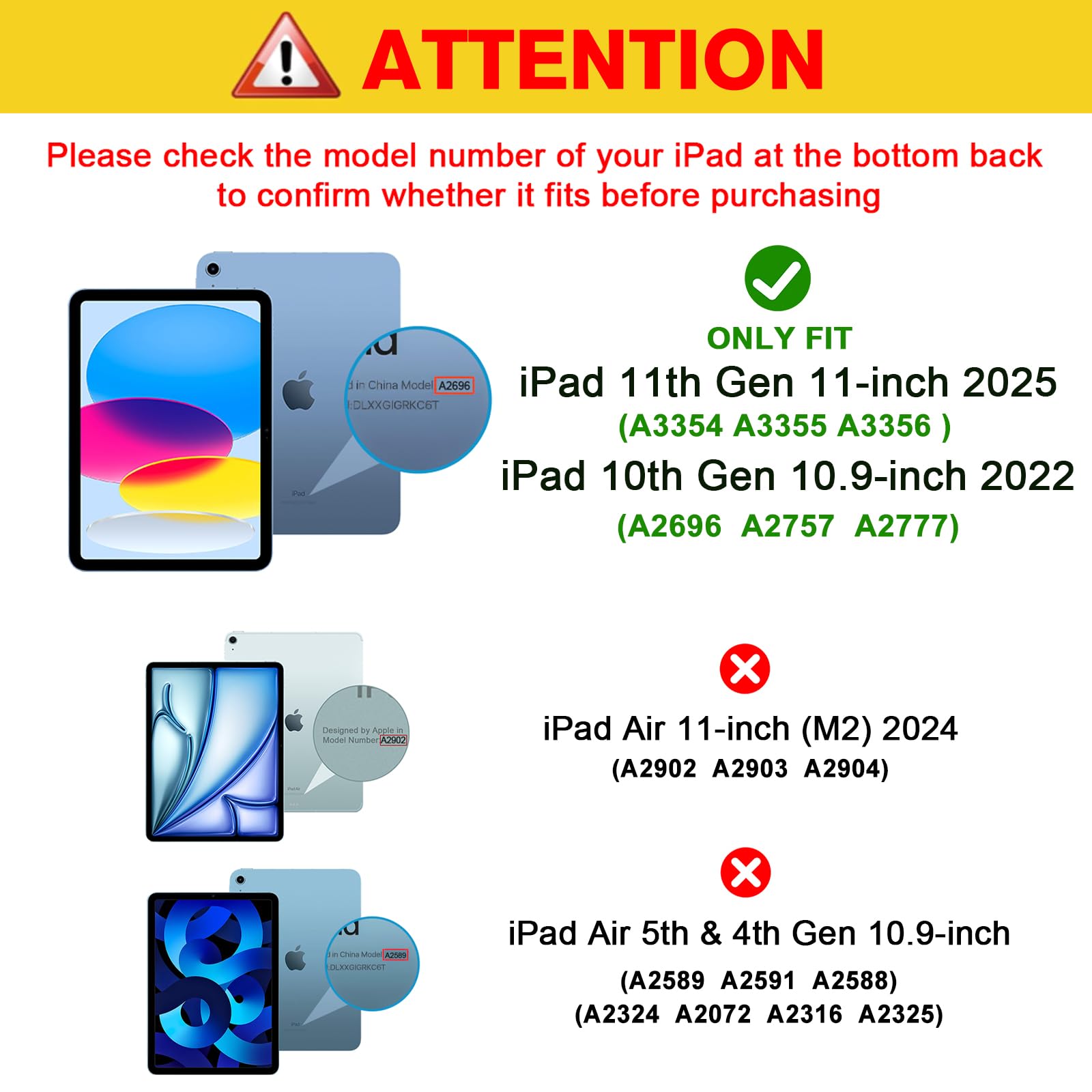 ProCase Screen Protector for iPad A16 2025 11th/10th 2022 Generation (11-inch/10.9), HD Clear Tempered Glass Film Guard -2 Pack