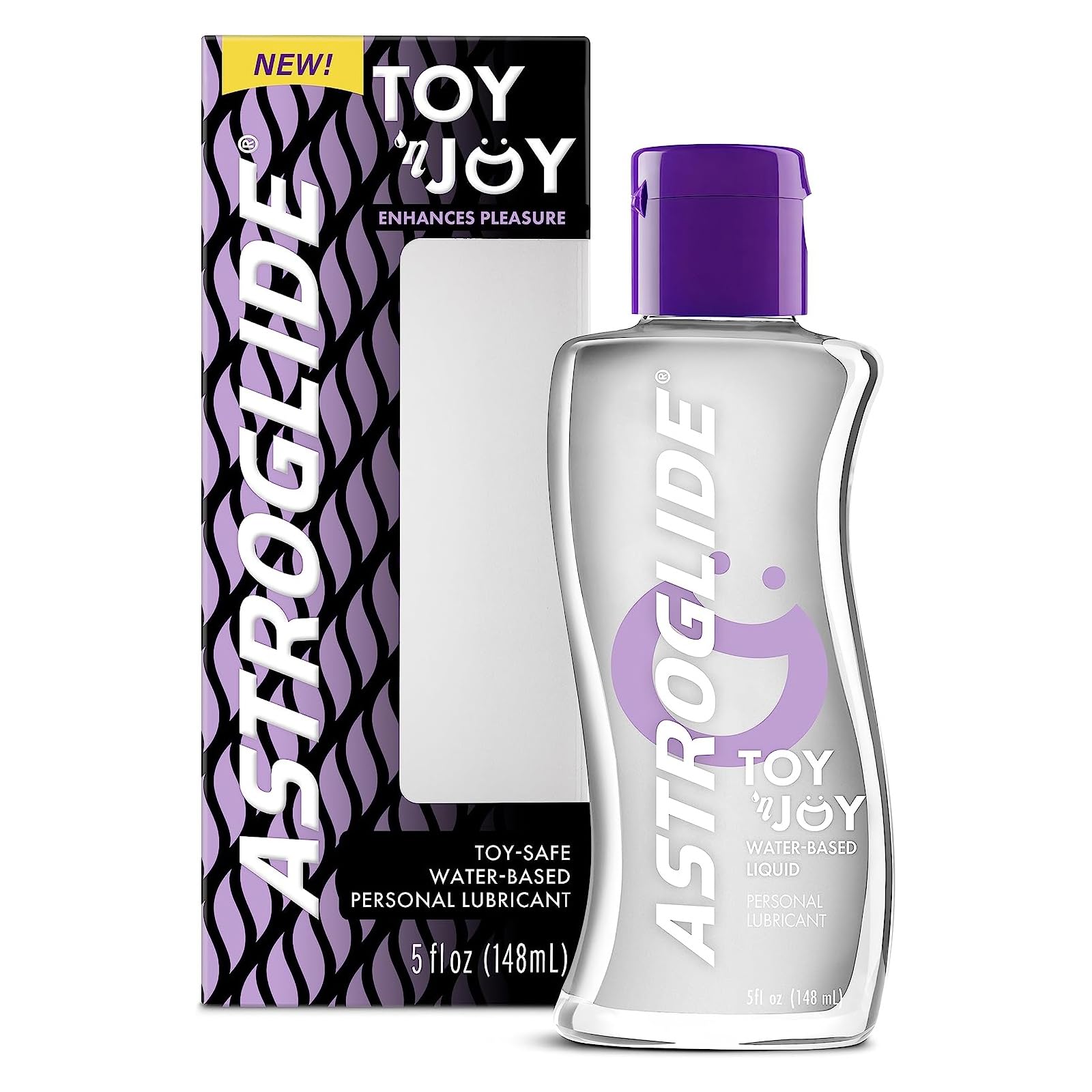 Astroglide Water Based Lube (5oz), Toy 'n Joy Personal Lubricant for Male and Female Sex Toys