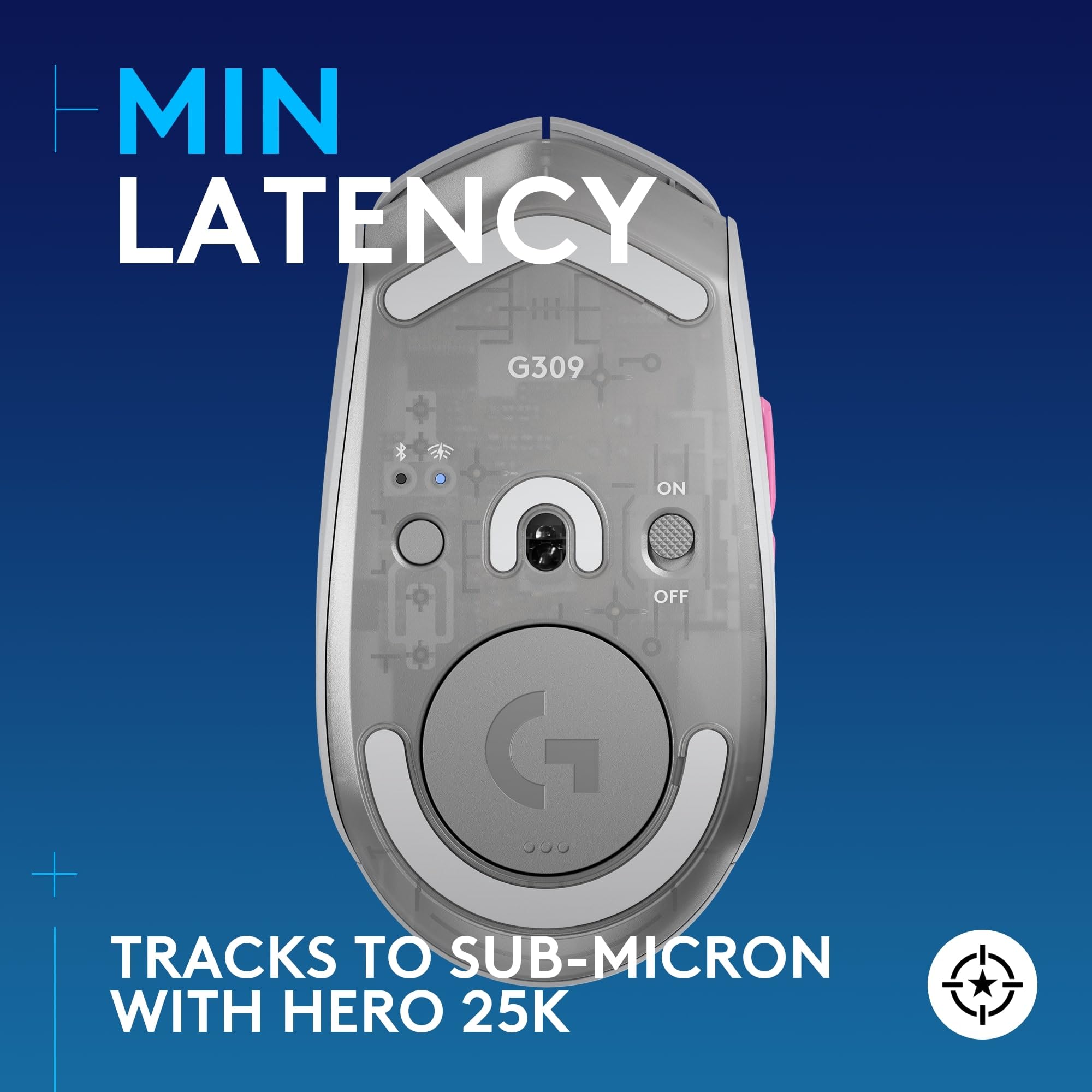 Logitech G309 Lightspeed Wireless Gaming Mouse, Lightweight, LIGHTFORCE Switches, Hero 25K Sensor, 300+ hr Battery, 6 Programmable Buttons, PC & Mac - Genshin Impact Limited Edition
