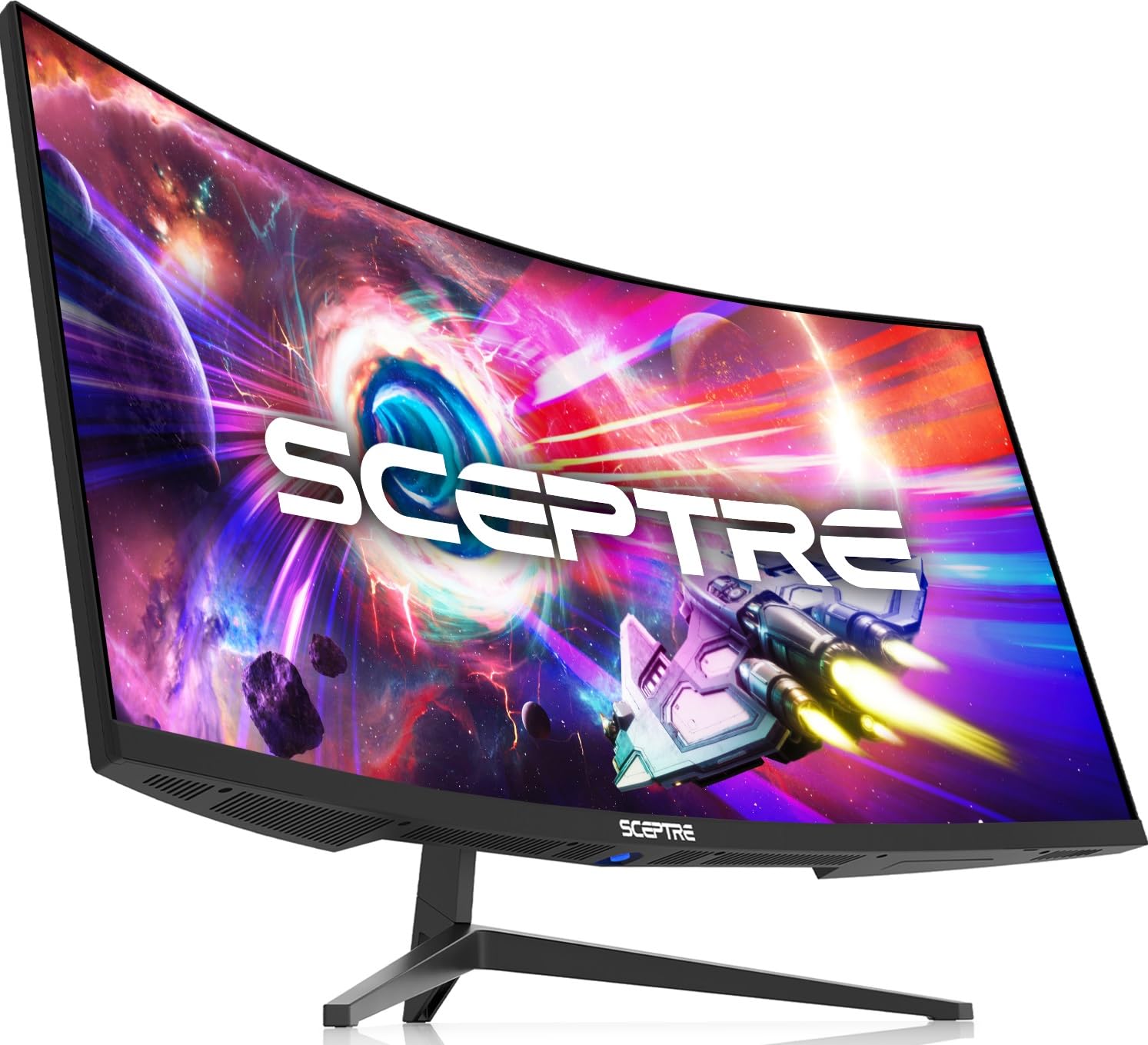 Sceptre 34-Inch Curved Ultrawide WQHD Monitor 3440 x 1440 R1500 up to 165Hz DisplayPort x2 99% sRGB 1ms Picture by Picture, Machine Black 2023 (C345B-QUT168): 34" Curved WQHD 165Hz