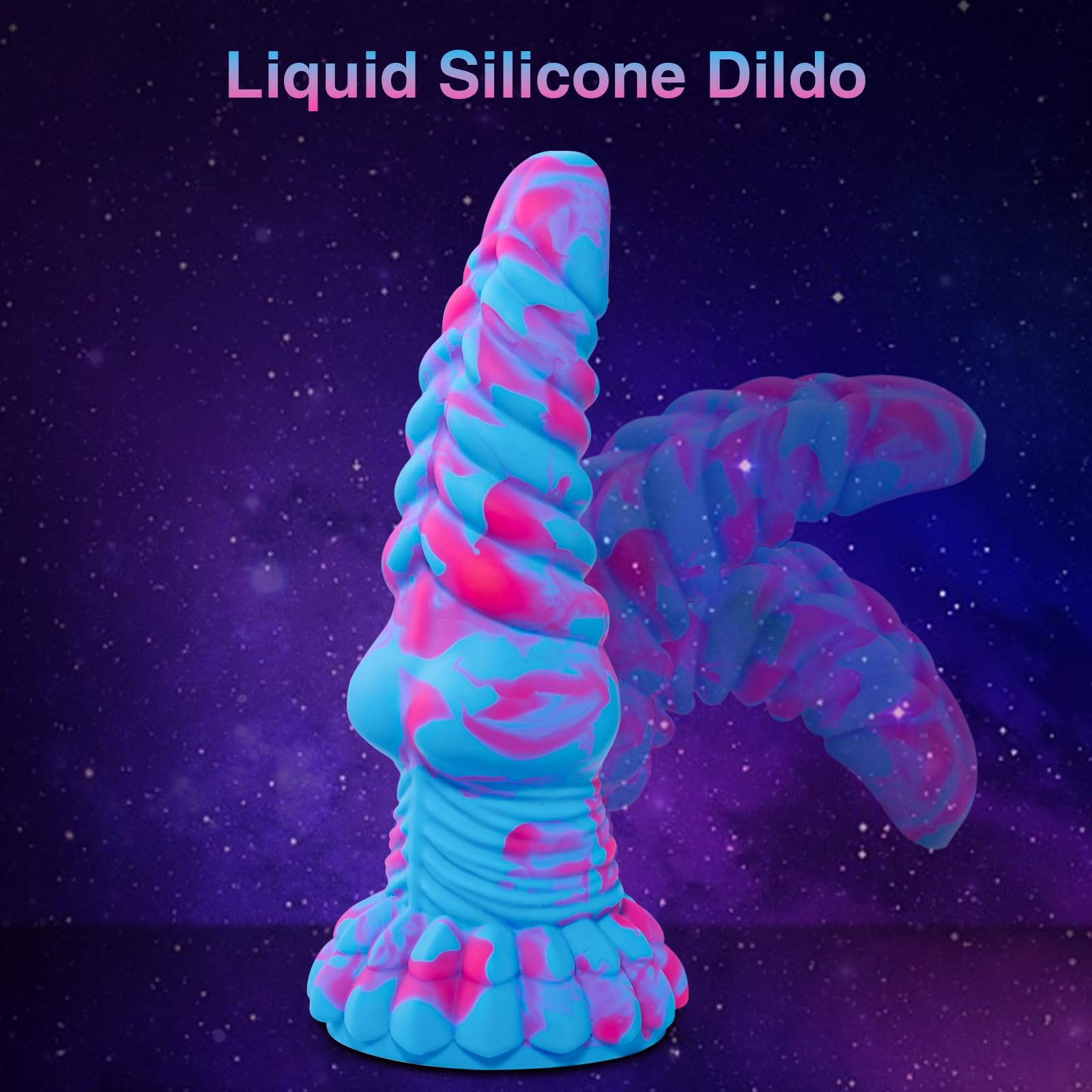Huge Thick Big Monster Dildo, Silicone Fantasy Dragon Dildo with Suction Cup for Anal Prostate Massage, Large Knot Dildo Sex Toys for Women Men Pop, 8.7" Realistic Bad Boy