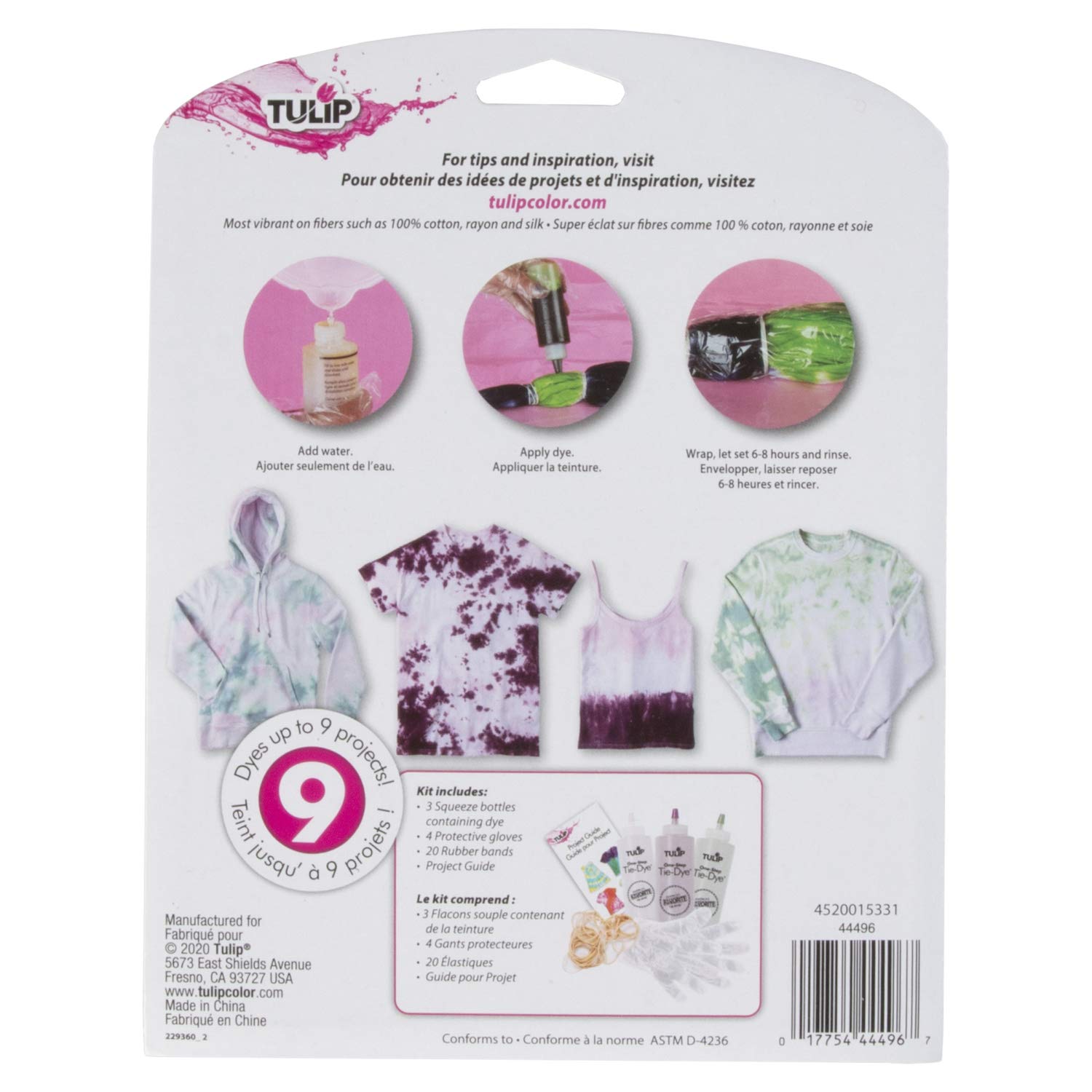 Tulip One-Step Tie-Dye 3-Color Kit Cherry: Wildflower