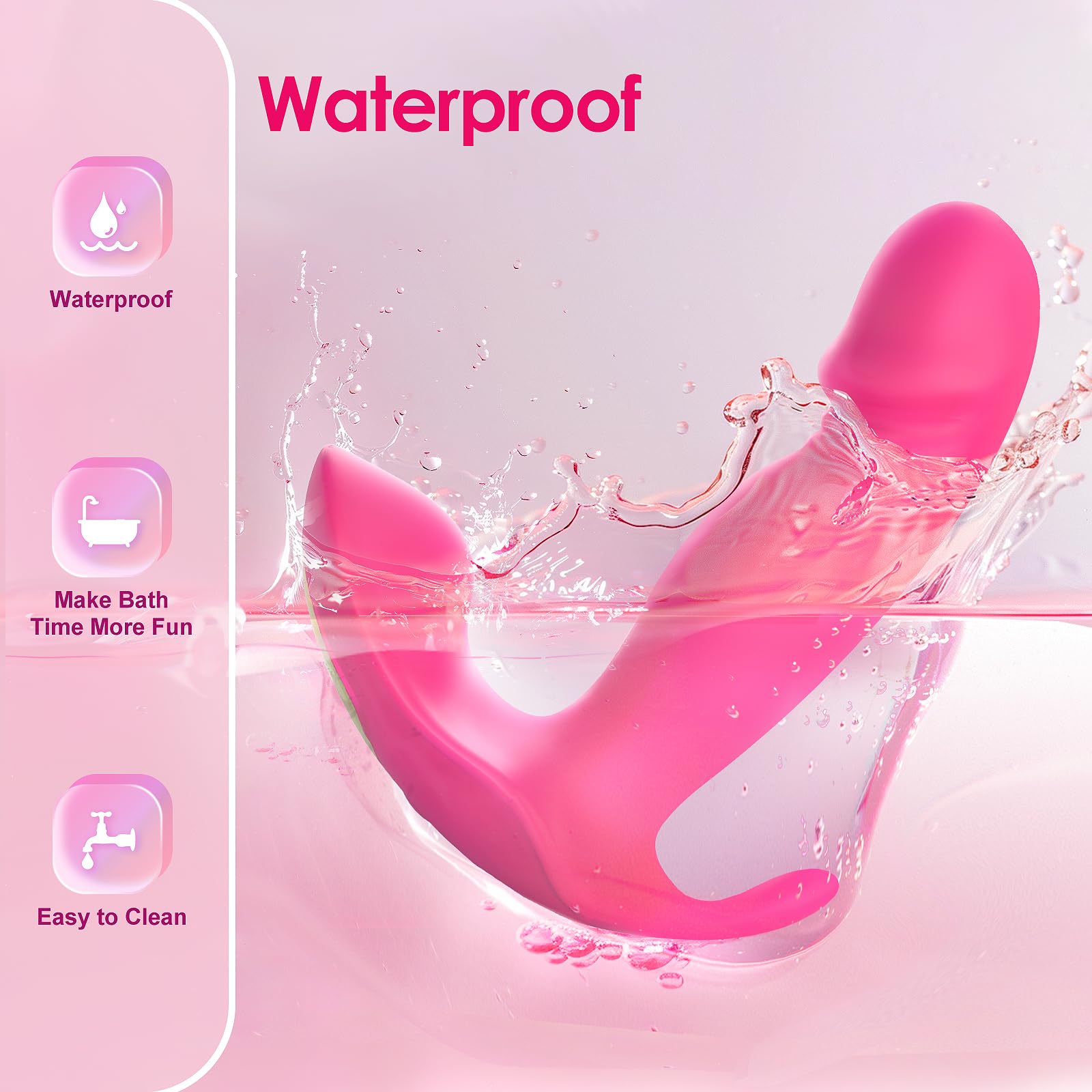 Sex Toy G Spot Vibrator Dildo -Wearable App Remote Control Panty Vibrators with 10 Quickly Wiggling & Vibrating Modes Anal Sex Toys Clitoral Nipple Stimulator for Female or Couples: Rose Vibrator