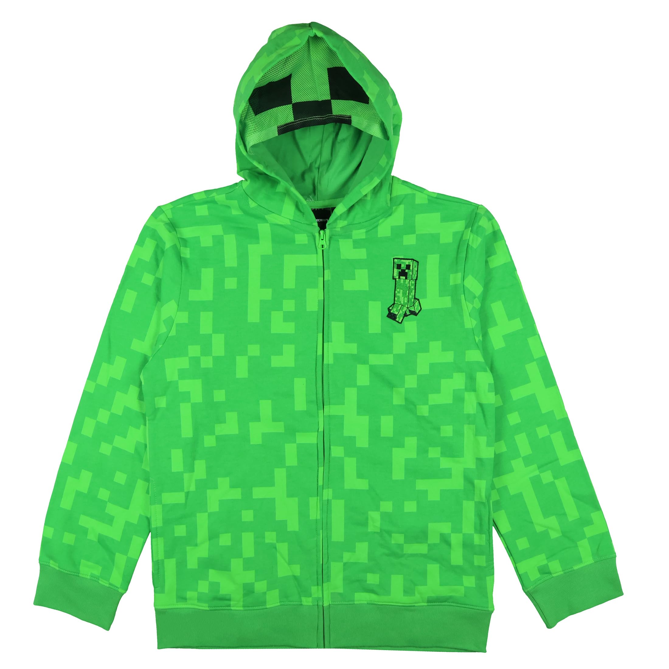 Seven Times Six Minecraft Jacket Boys Creeper Fleece Gamer Zip Up Hoodie