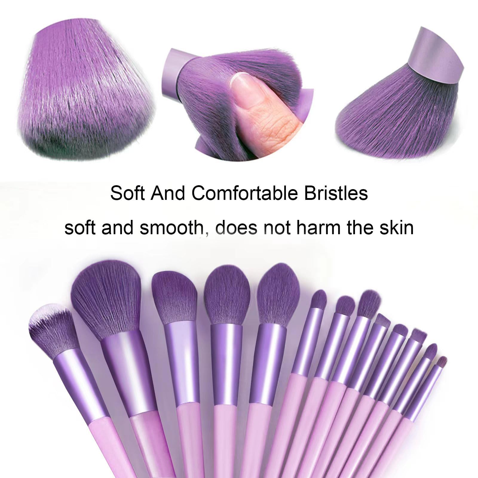 Koccido Makeup Brushes 22 Pcs Makeup Kit,Foundation Brush Eyeshadow Brush Make up Brushes Set (Green, 22 Piece Set): 22 Piece Set Purple