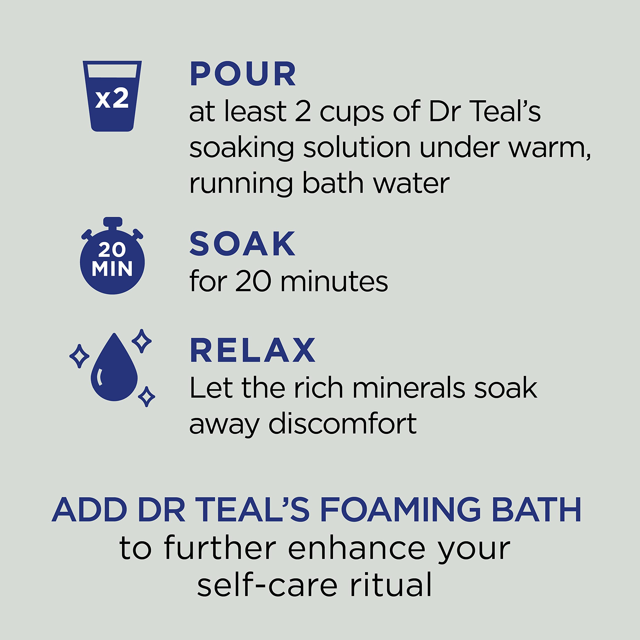 Dr Teal's Epsom Salt Magnesium Soak, Cannabis Sativa Hemp Seed Oil, 3 lbs (Pack of 4)