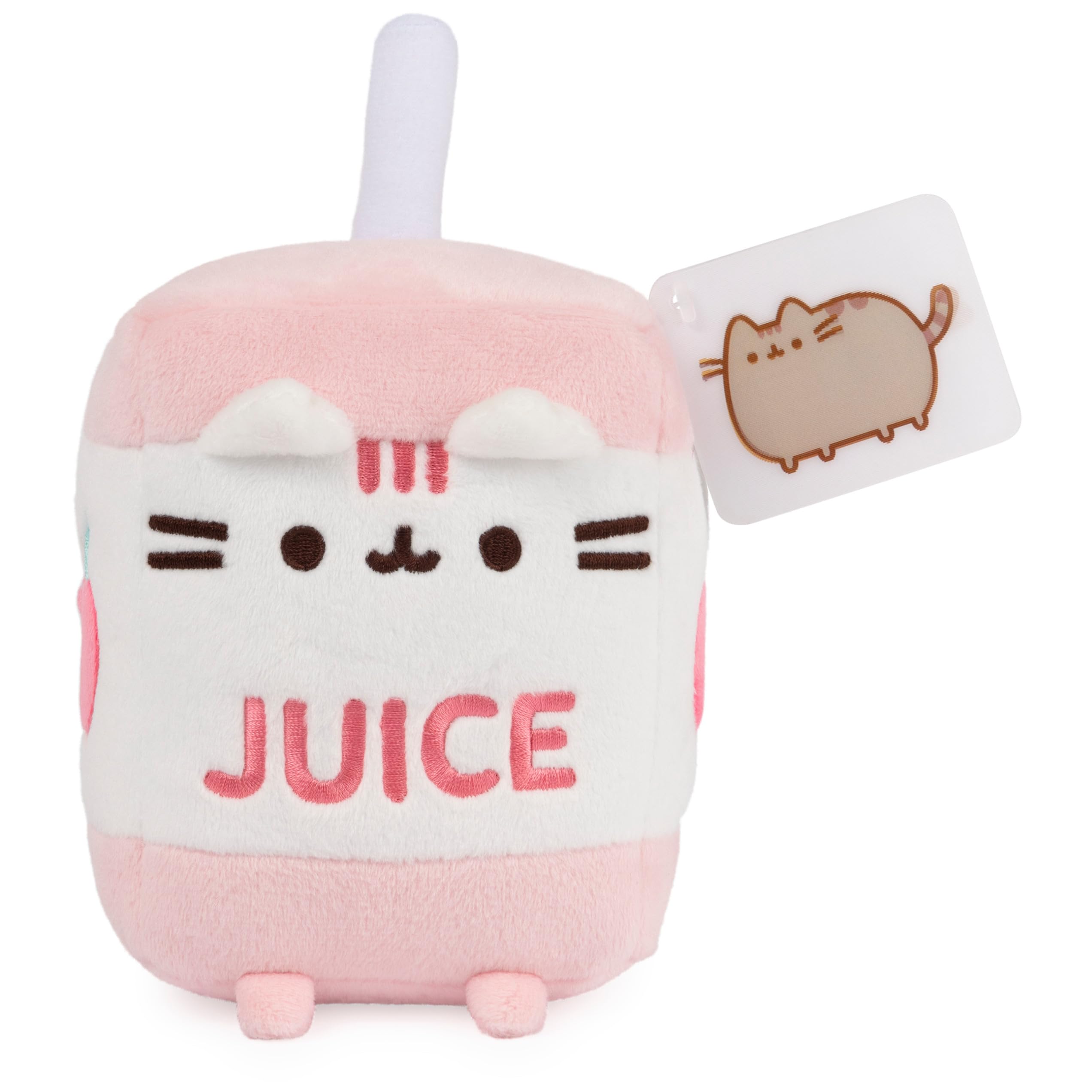 GUND Pusheen  Plush Cat Stuffed Animal for Ages 8 and Up, Green/Pink, 6”: Juice Box