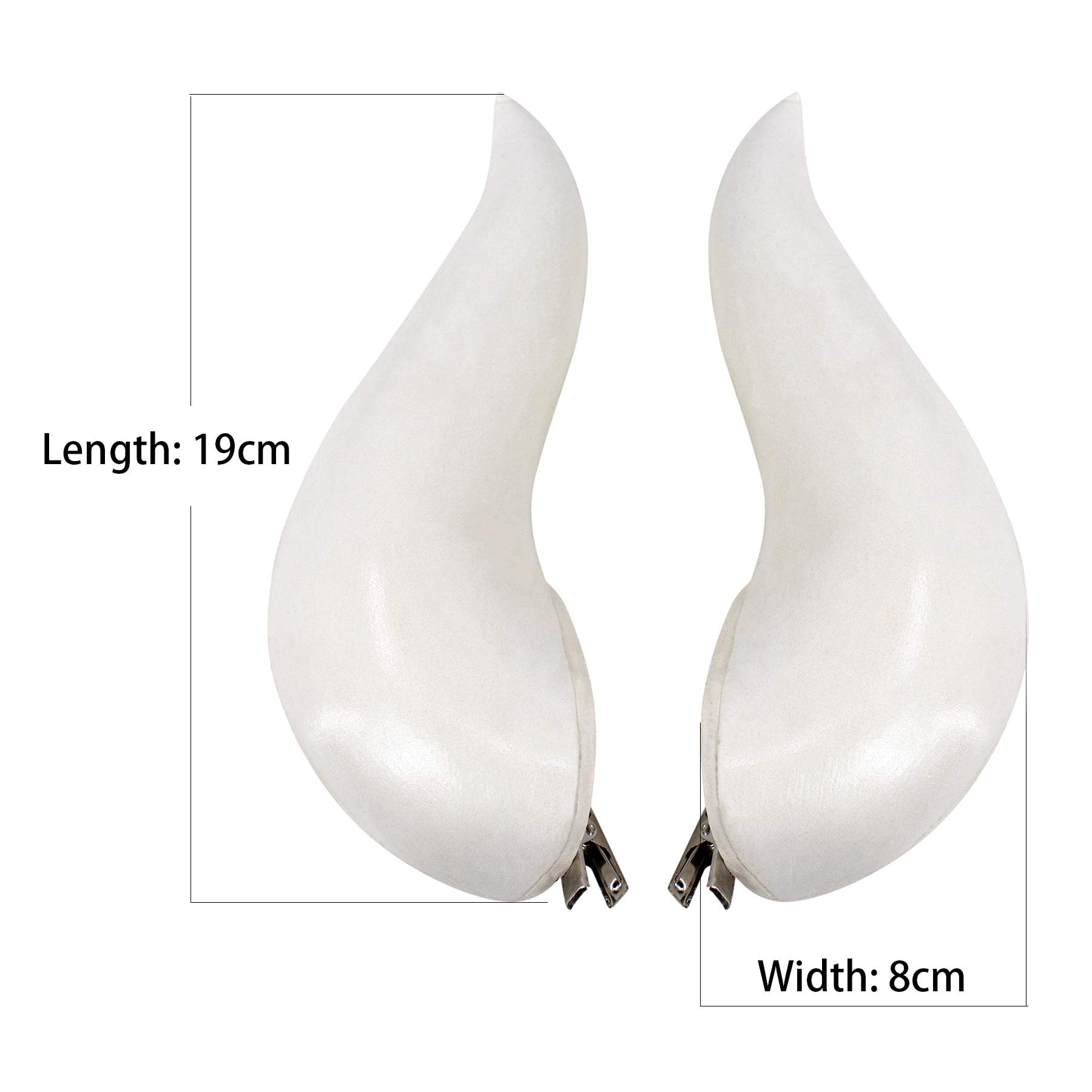 C-ZOFEK White Cosplay  with Clips for Bowsette Cosplay Costume Halloween Accessory: Horns