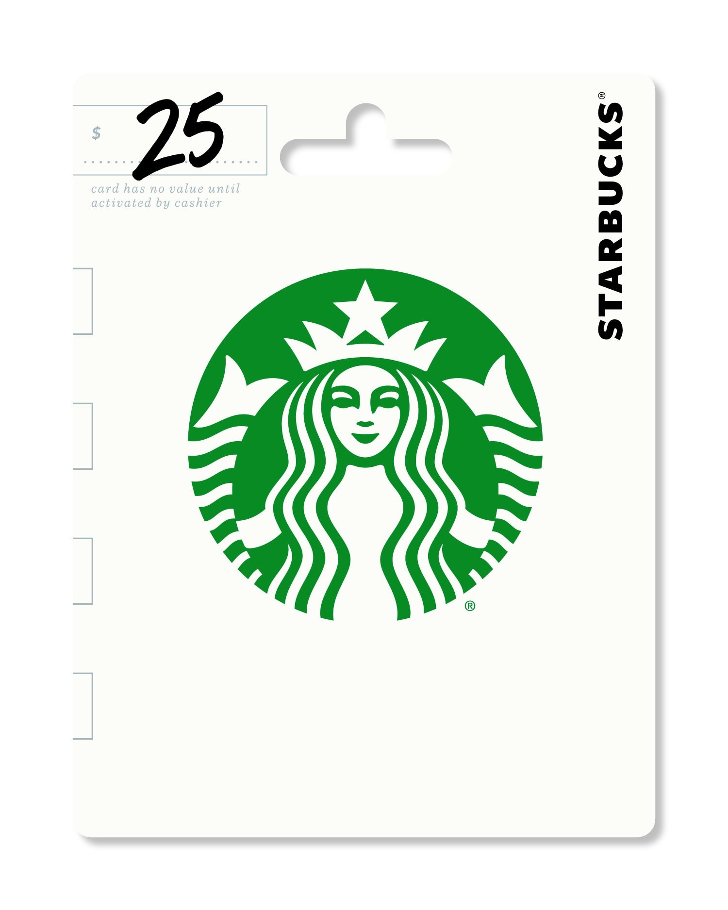 Starbucks Gift Card: 25 Traditional