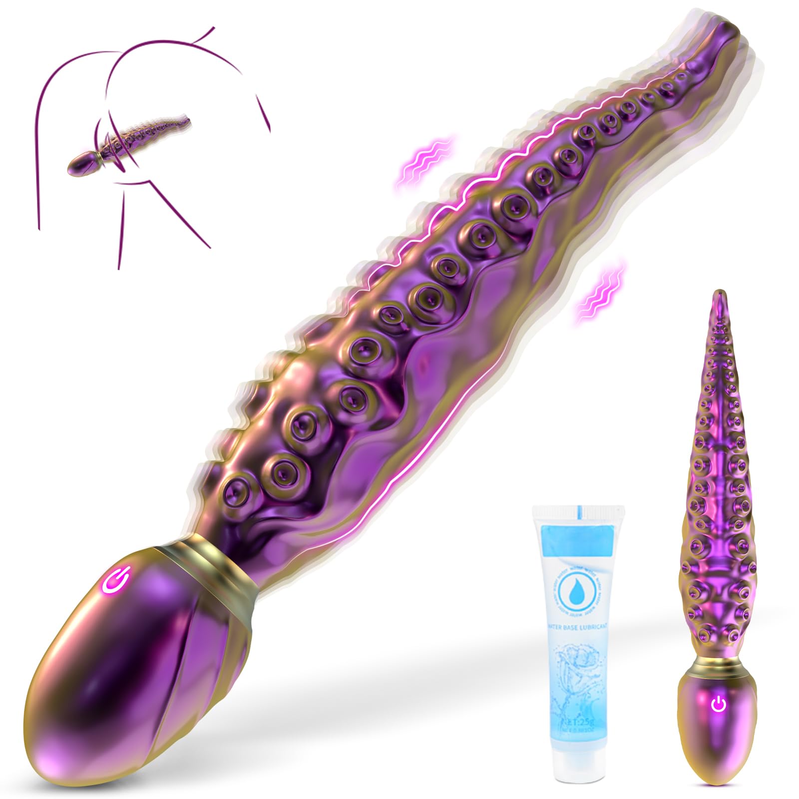 Realistic Tentacle Vibrator Sex Toys - 8.6”Vibrating Monster Dildo Adult Toys with 10 Vibrating Modes for Anal Vagina Nipple Stimulation, Silicone Octopus Dildo Sex Toys for Women Couples Pleasure: Realistic Tentacle Vibrator Sex Toys - 8.6”Vibrating Monster Dildo Adult Toys with 10 Vibrating Modes for Anal Vagina Nipple Stimulation, Silicone Octopus Dildo Sex Toys for Women Couples Pleasure