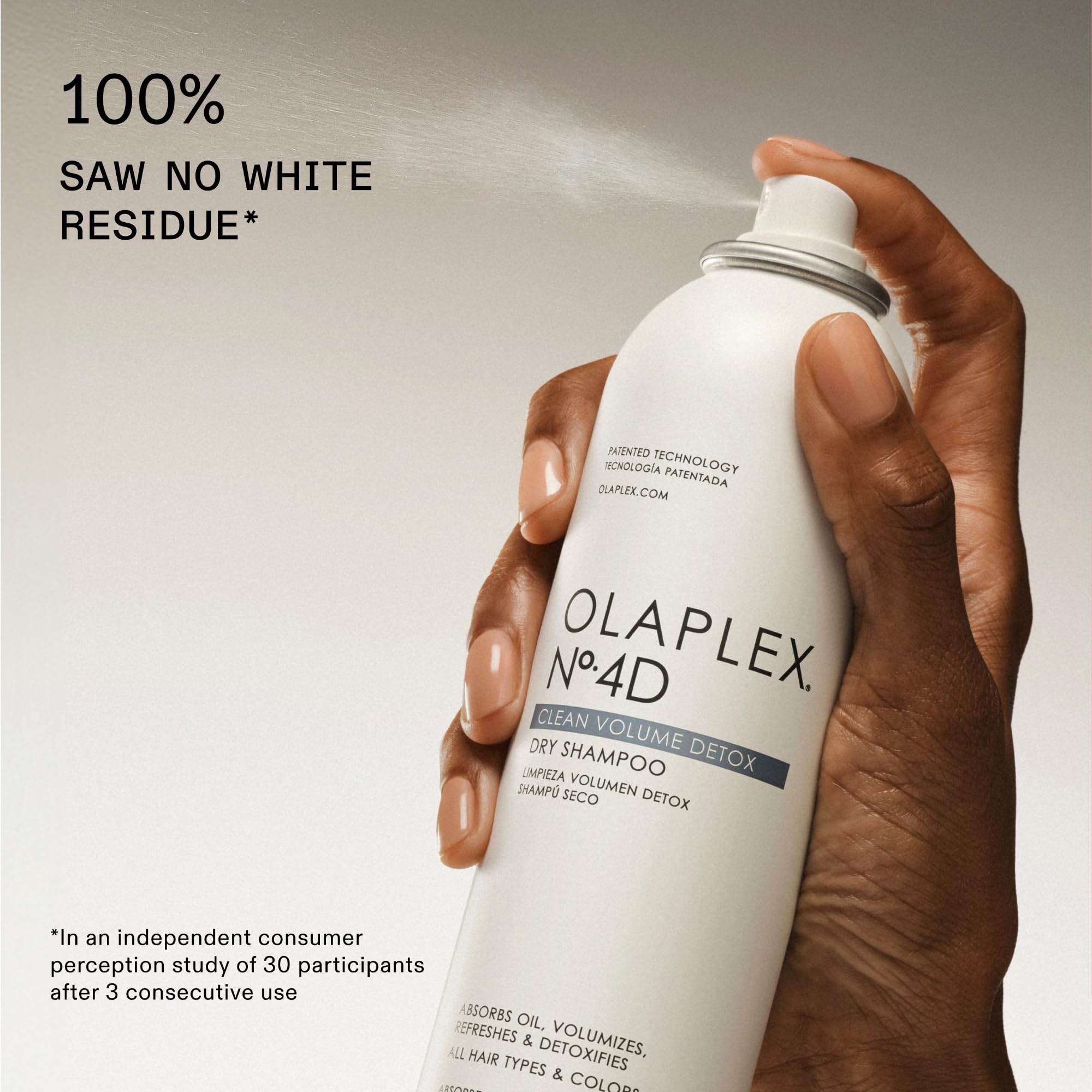 Olaplex No. 4D Clean Weightless Volume Dry Shampoo, Detoxifies Scalp, Neutralizes Odor, Leaves Hair Feeling Clean, For All Hair Types, 6.3 oz: Olaplex No. 4D Clean Weightless Volume Dry Shampoo, Detoxifies Scalp, Neutralizes Odor, Leaves Hair Feeling Clean, For All Hair Types, 6.3 oz