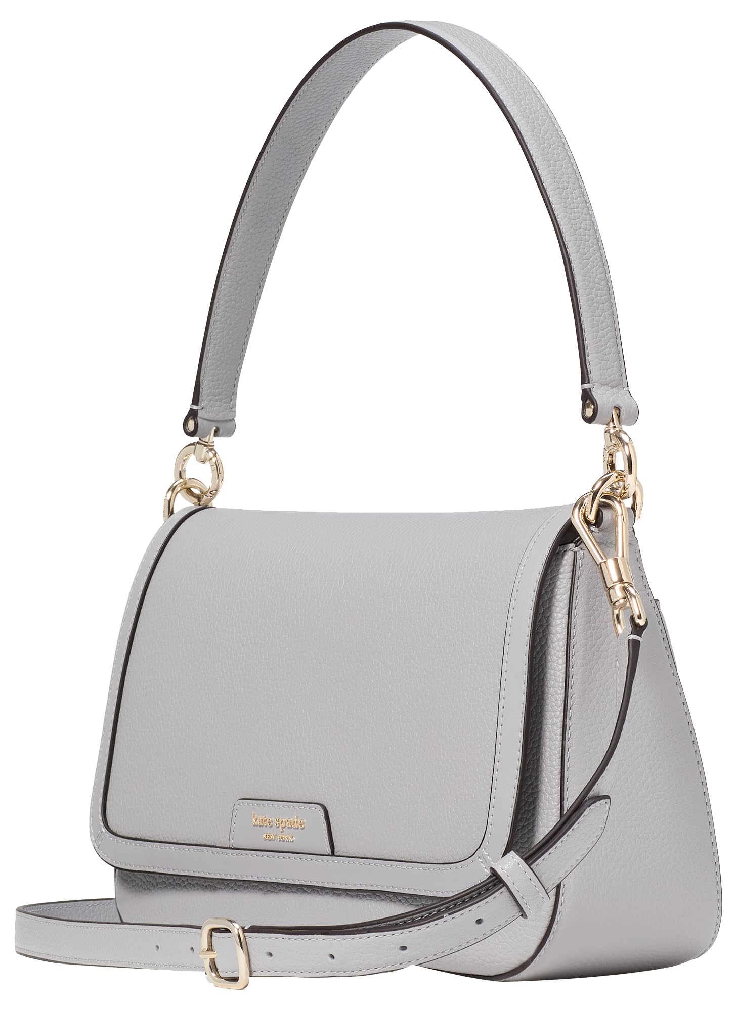 kate spade new york Hudson Pebbled Leather Flap Shoulder Bag