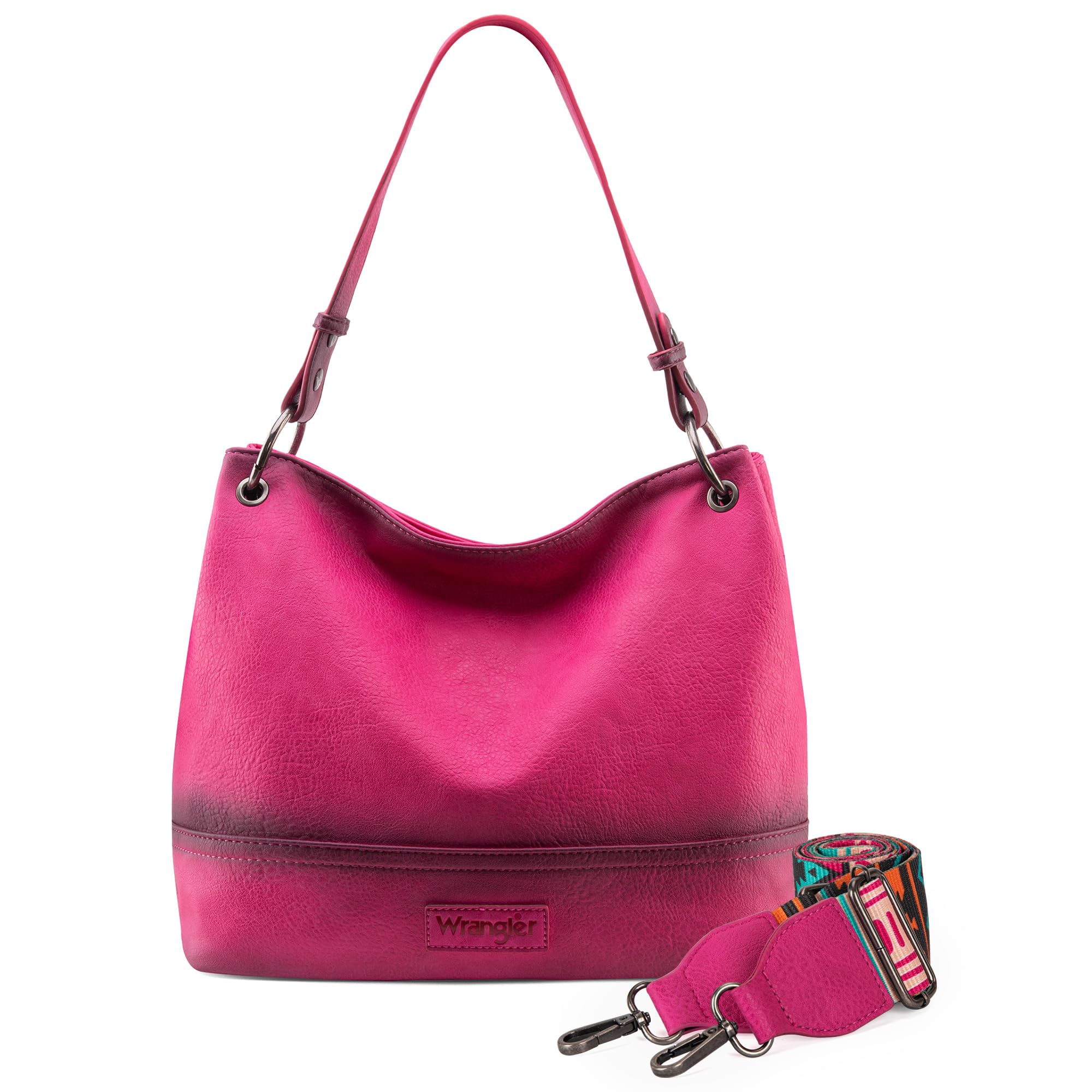 Wrangler Hobo Bags for Women Vegan Leather Top Handle Shoulder Purses and Handbags