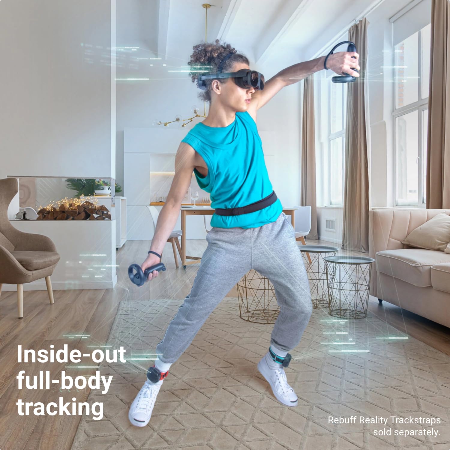 HTC Vive Ultimate Tracker 3 Pack + Dongle - VR Full Body Tracking - Compatible with SteamVR, Vive XR Elite, Meta Quest Virtual Reality Headsets thumbnail 2