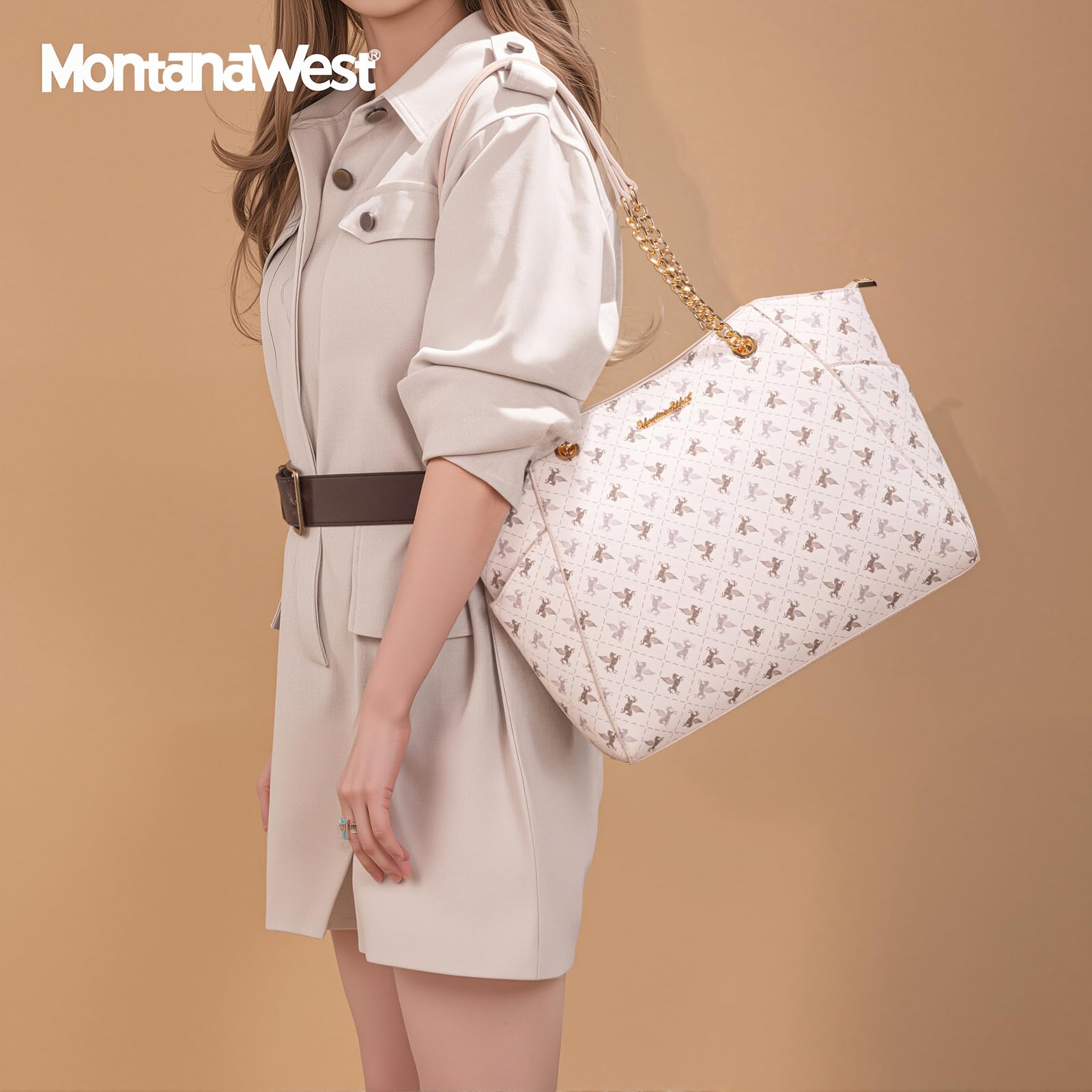Montana West Tote Bag for Women Chain Top-handle Handbags
