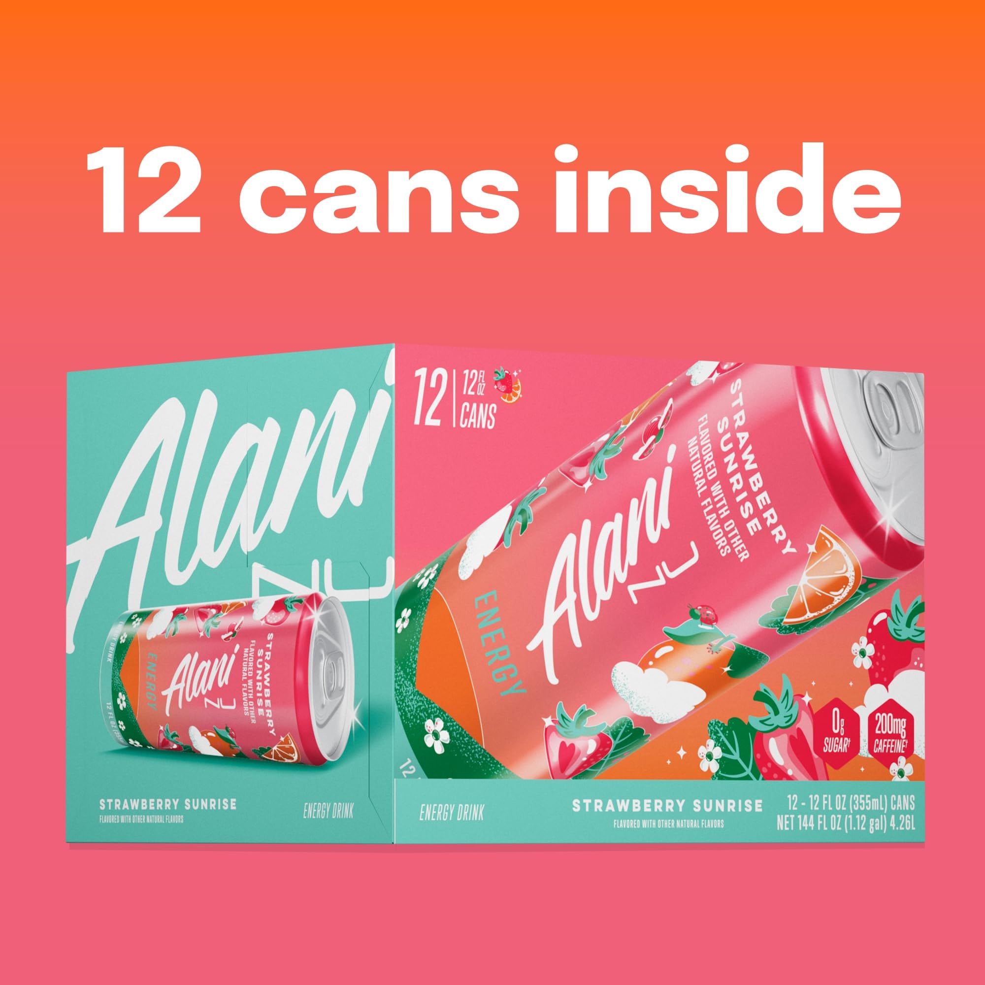 Alani Nu  Sugar Free, Low Calorie Energy Drinks | 200mg Caffeine | Pre Workout Performance with Antioxidants | Biotin B Vitamins | Zero Sugar | 15 Calories or Less | 12 Fl Oz Cans (24 Pack) - Image 8