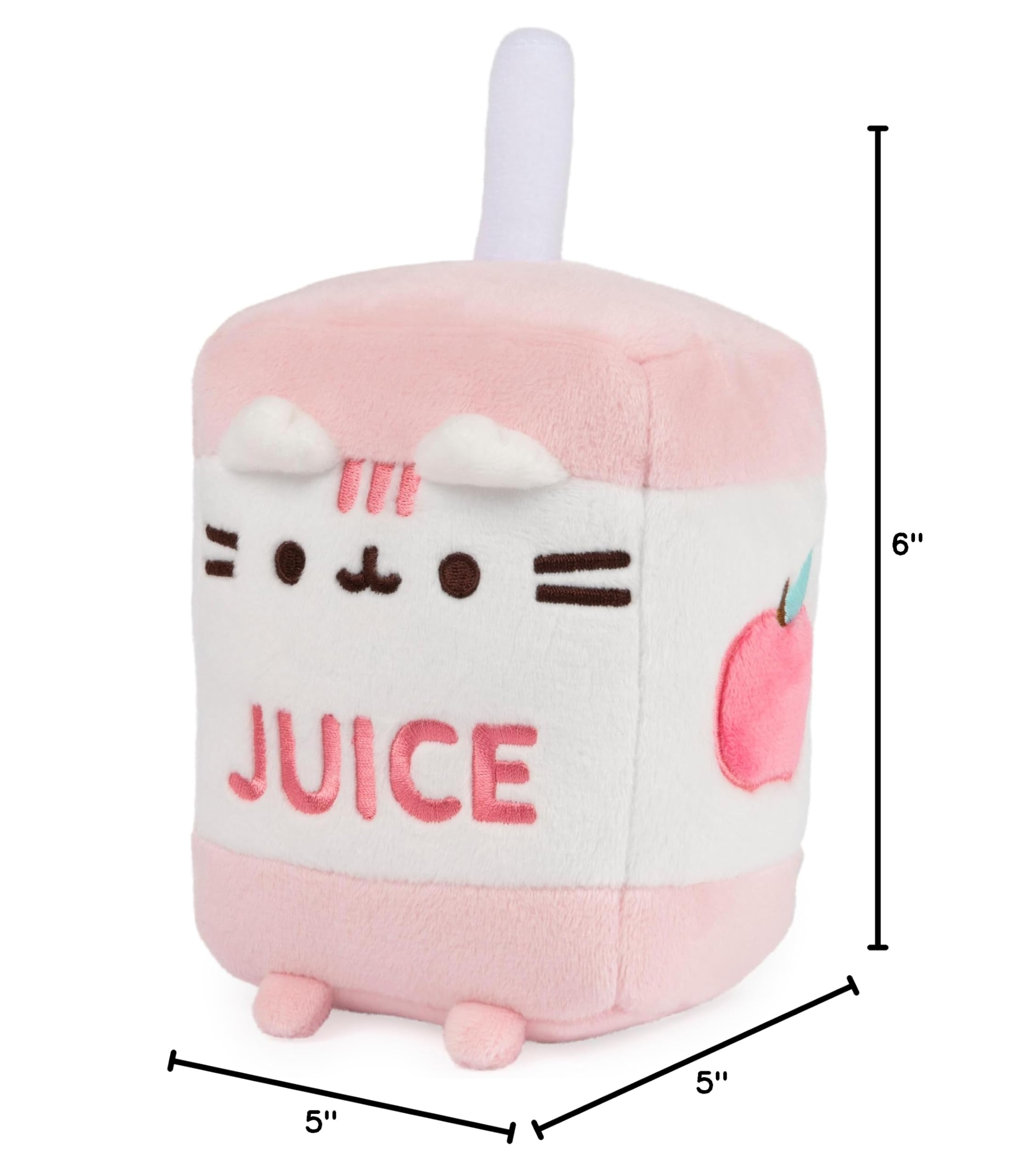 GUND Pusheen  Plush Cat Stuffed Animal for Ages 8 and Up, Green/Pink, 6”: Juice Box