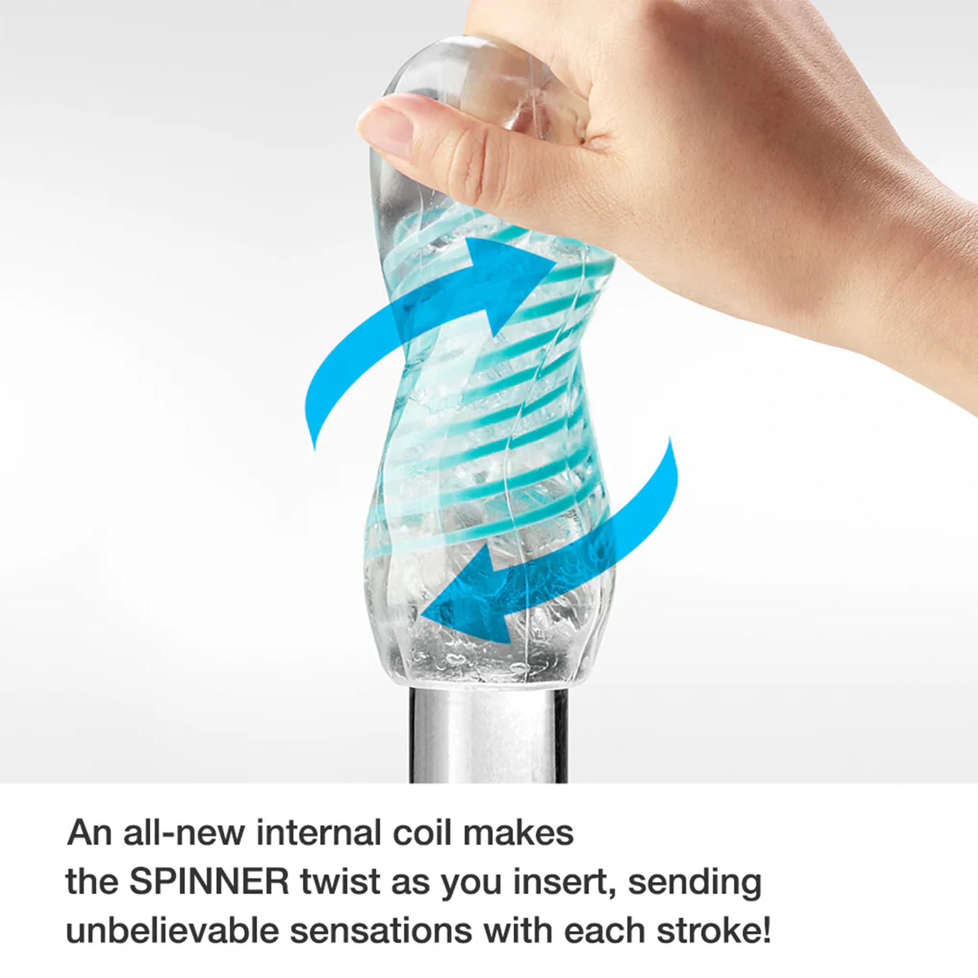 TENGA Spinner Cup Men Masturbator, Reusable Spiral Motion, SPN-00 Tetra: 02 HEXA