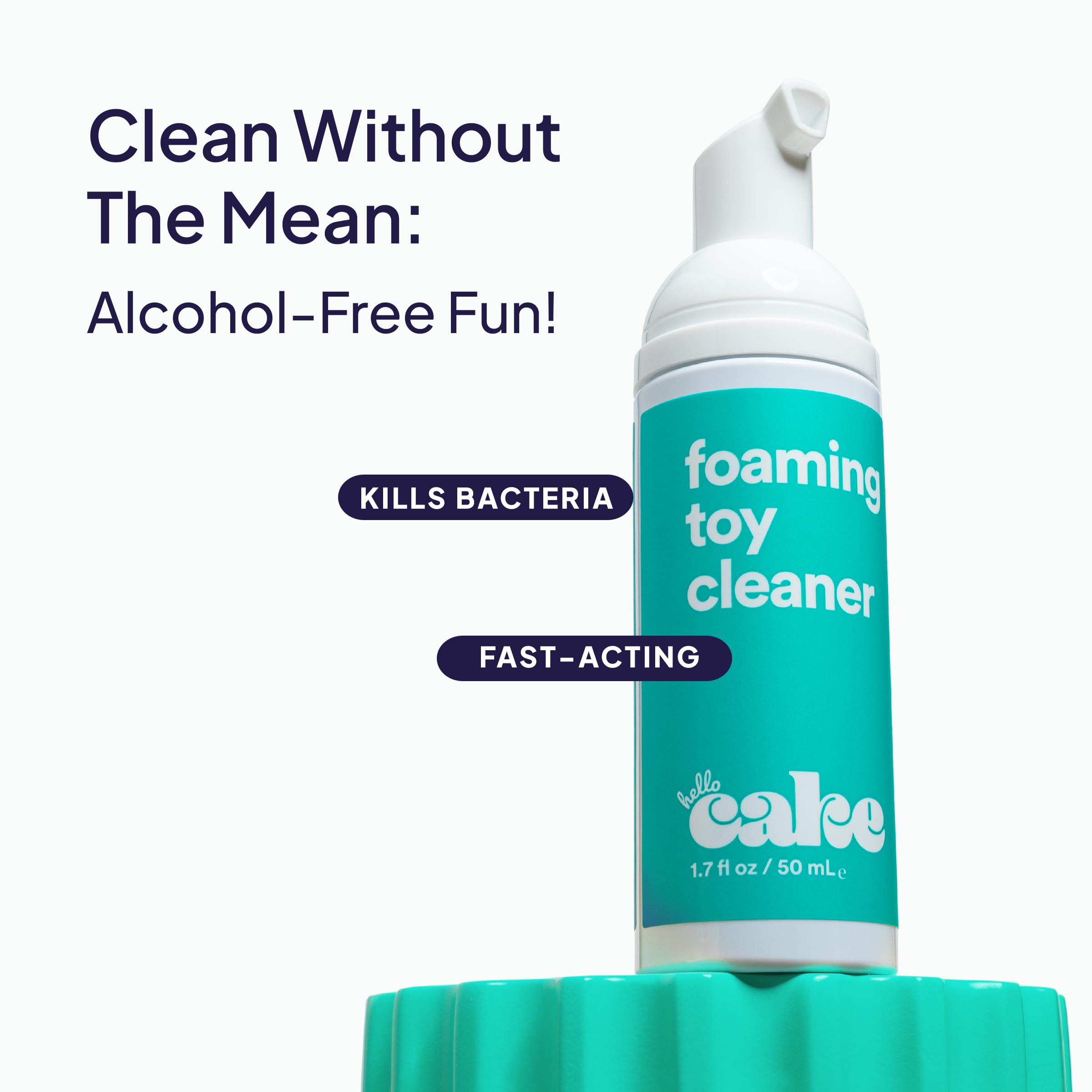 Hello Cake Toy Cleaner, Adult Toy Cleaner with Easy to Use Pump, Natural Gentle Foaming Cleanser, Fragrance-Free, Extend The Life of Toys, 1.7 fl oz: Hello Cake Toy Cleaner, Adult Toy Cleaner with Easy to Use Pump, Natural Gentle Foaming Cleanser, Fragrance-Free, Extend The Life of Toys, 1.7 fl oz