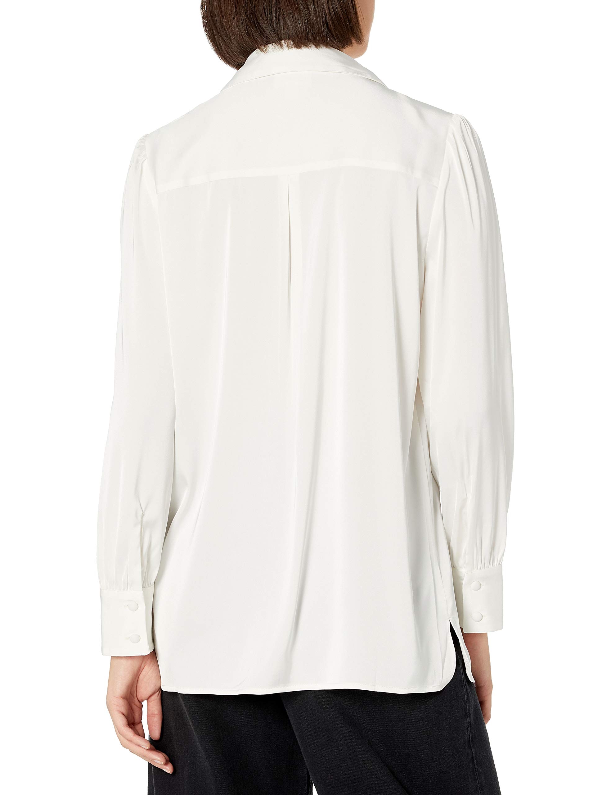 The Drop Women's @Lucyswhims Long-Sleeve Button-Down Stretch Satin Shirt thumbnail 2