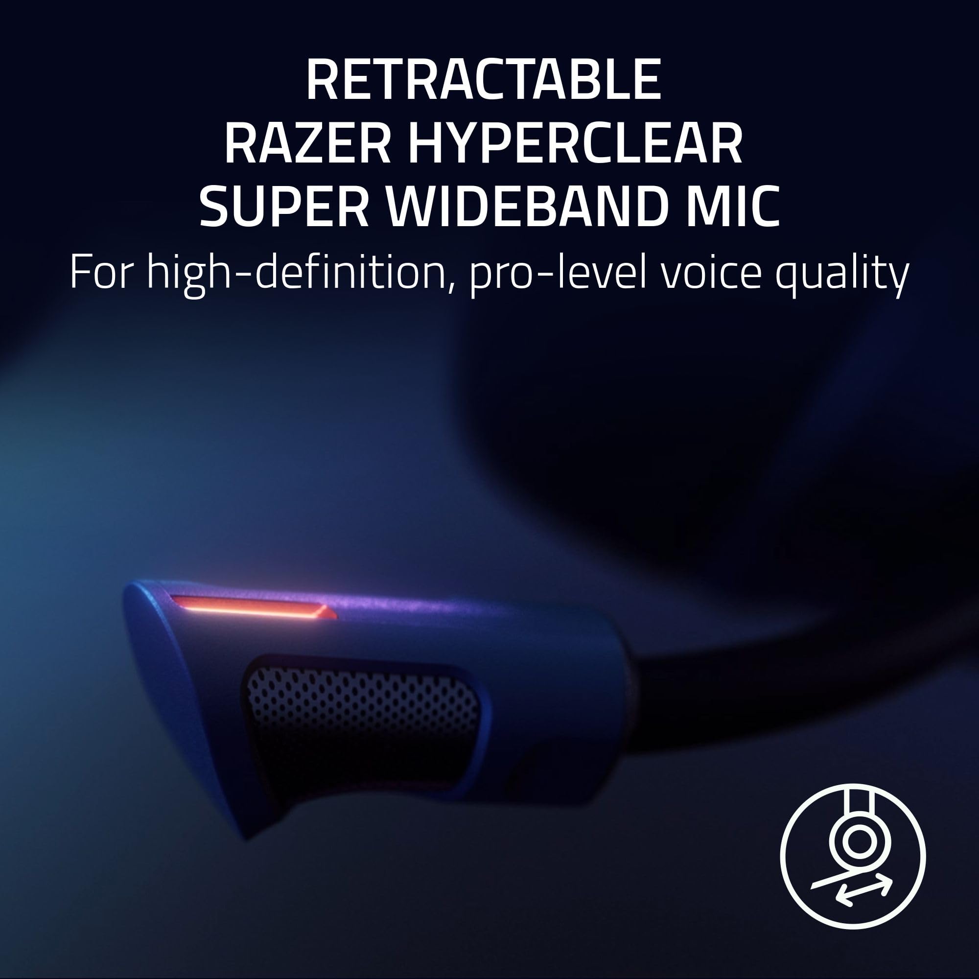 Razer Kraken V4 Pro Wireless Gaming Headset: OLED Control Hub - HD Haptics - 2.4GHz Wireless - Bluetooth - USB - 3.5 mm - Super Wideband Mic - For PC, Mac, PS5, Nintendo Switch, Steam Deck, Smartphone