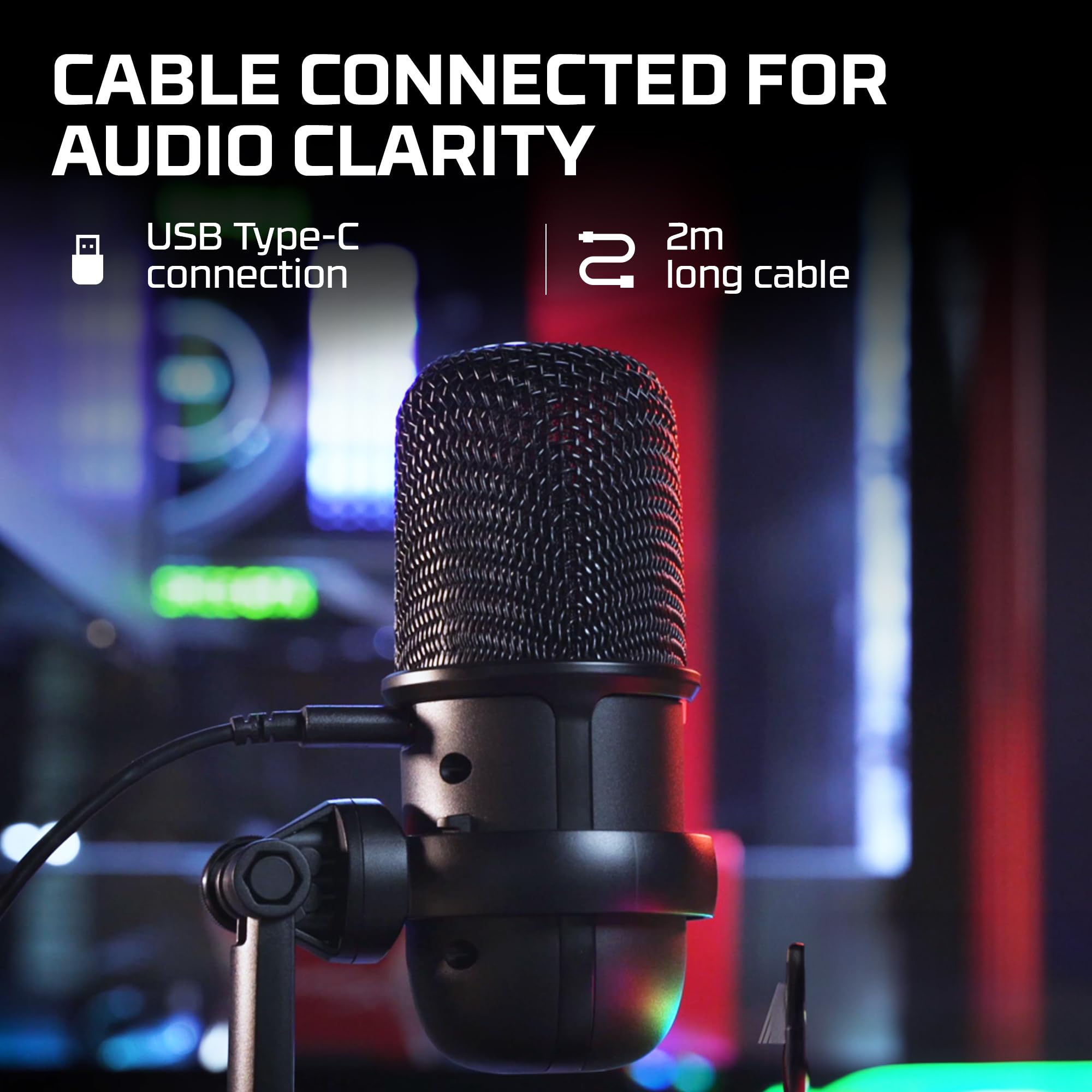 HyperX SoloCast – USB Condenser Gaming Microphone, for PC, PS4, PS5 and Mac, Tap-to-Mute Sensor, Cardioid Polar Pattern, great for Streaming, Podcasts, Twitch, YouTube, Discord,Black: Microphone Black