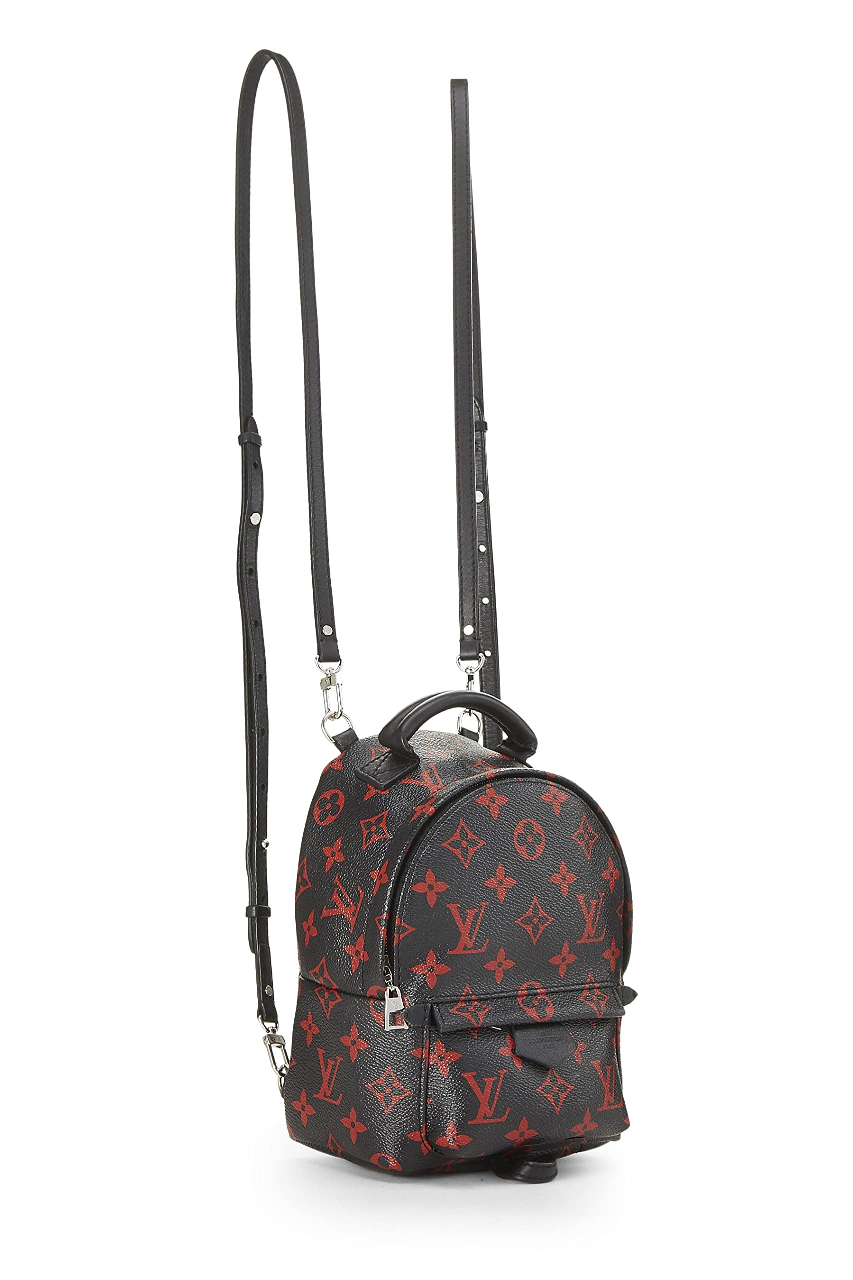 Louis Vuitton, Pre-Loved Monogram Infrarouge Palm Springs Backpack Mini, Black: Louis Vuitton, Pre-Loved Monogram Infrarouge Palm Springs Backpack Mini, Black