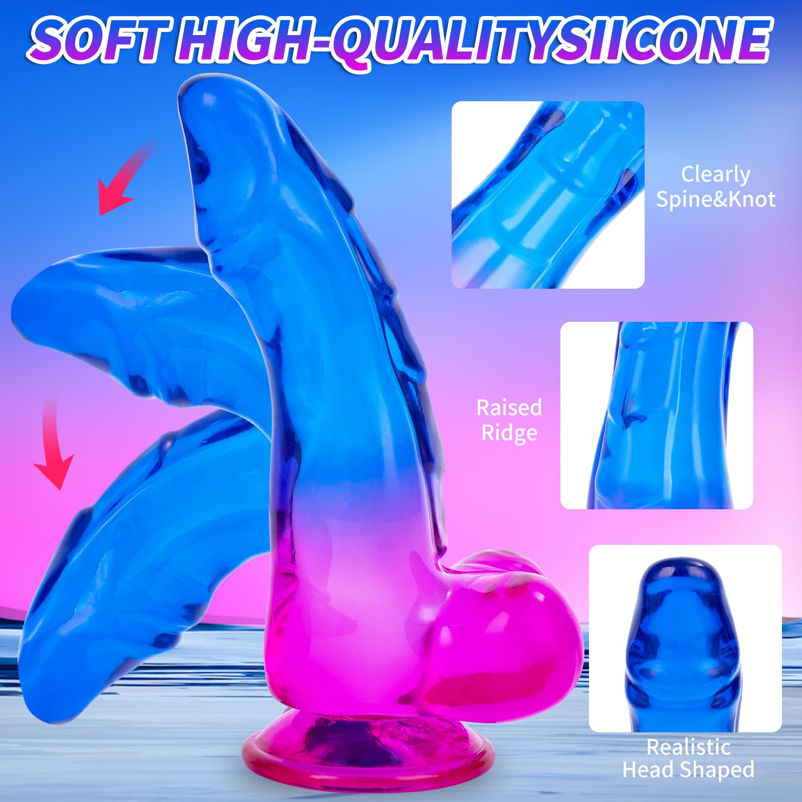 Sex Toys Realistic Dildo, 7.8 Inch Monster Dragon Dildos with Strong Suction Cup, Thick and Fantasy Dildo for Vaginal and Anal Stimulation, Adult Sex Toy for Women and Couples: Sex Toys Realistic Dildo, 7.8 Inch Monster Dragon Dildos with Strong Suction Cup, Thick and Fantasy Dildo for Vaginal and Anal Stimulation, Adult Sex Toy for Women and Couples
