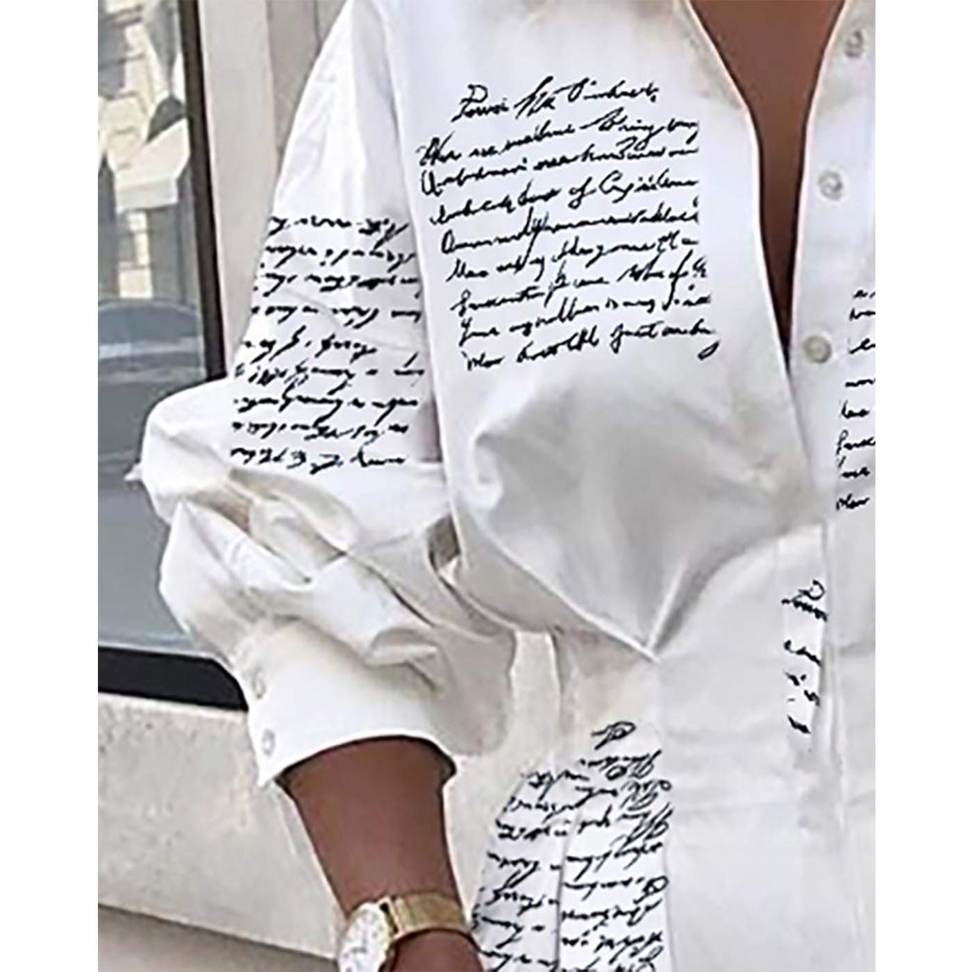 Sexy Mini Shirt Dress for Women - Casual Button Down Blouse Long Sleeve V Neck Belted Shirts Blouse Top Short Dress