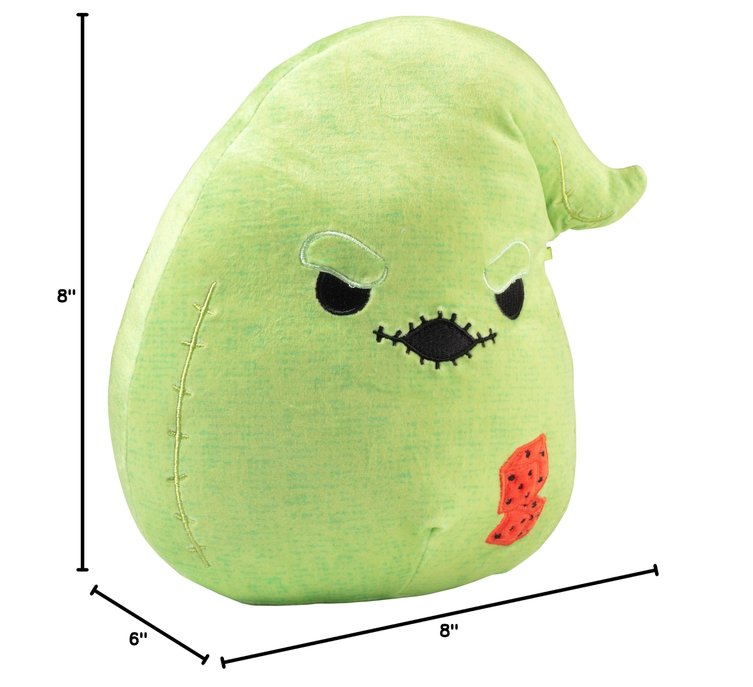 Squishmallows Original 8-Inch Green Oogie Boogie - Nightmare Before Christmas - Official Jazwares Plush - Collectible Soft & Squishy Stuffed Animal Toy - Gift for Kids, Girls & Boys