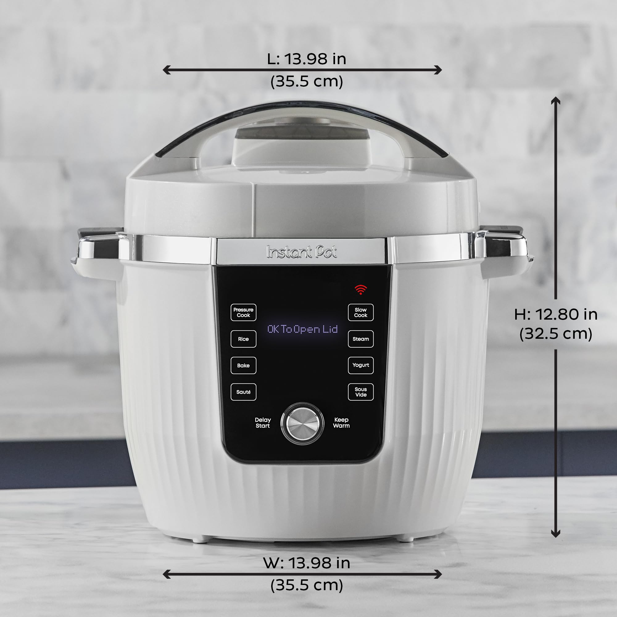 Instant Pot Pro Plus Wi-Fi Smart 10-in-1, Pressure Cooker, Slow Cooker, Rice Cooker, Steamer, Sauté Pan, Yogurt Maker, Warmer, Canning Pot, Sous Vide, Includes App with Over 800 Recipes, 6 Quart: White