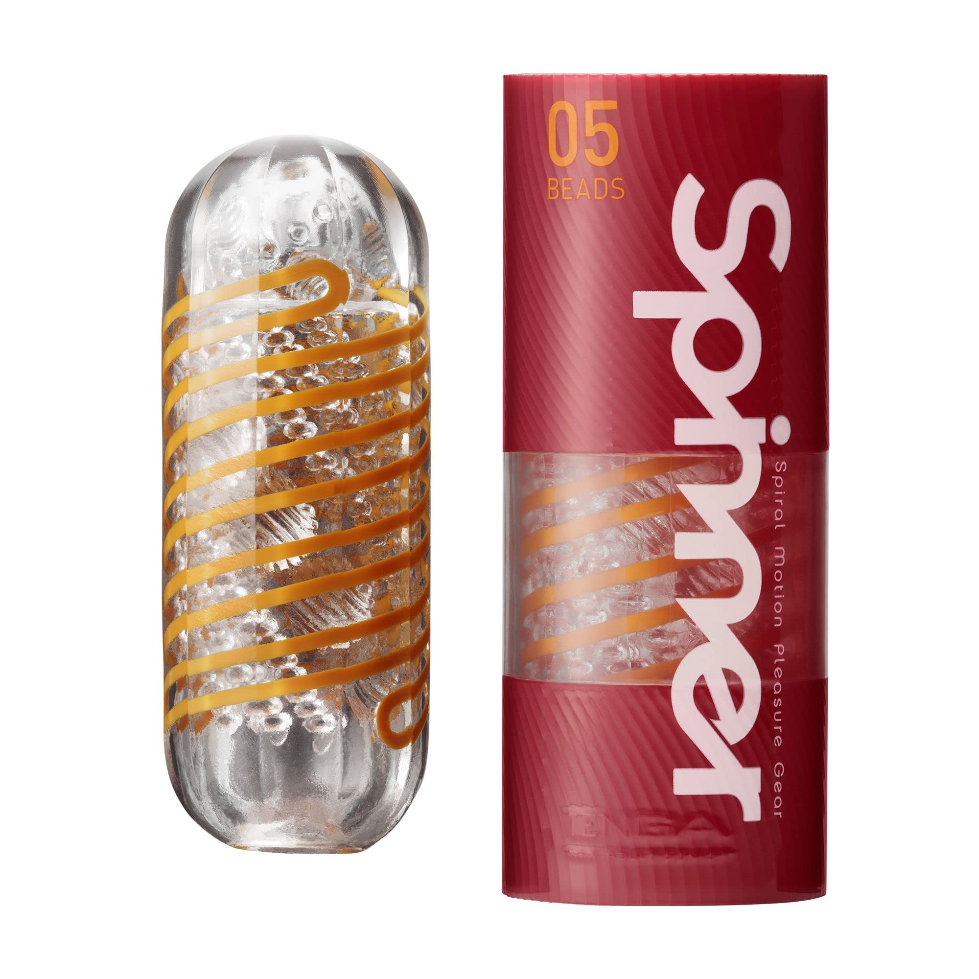 TENGA Spinner Cup Men Masturbator, Reusable Spiral Motion, SPN-00 Tetra: BEADS