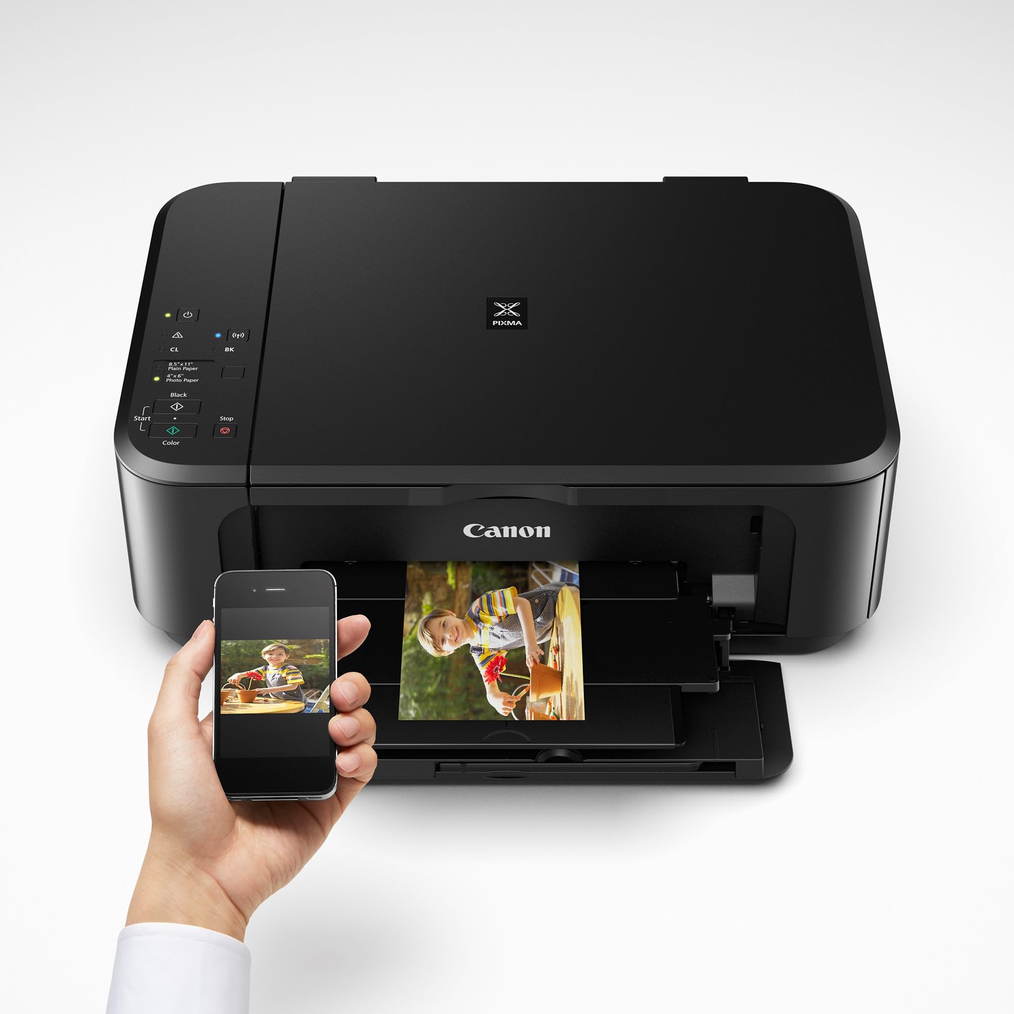 Canon Pixma MG3620 Wireless All-in-One Color Inkjet Printer with Mobile and Tablet Printing, Black: Black Printer