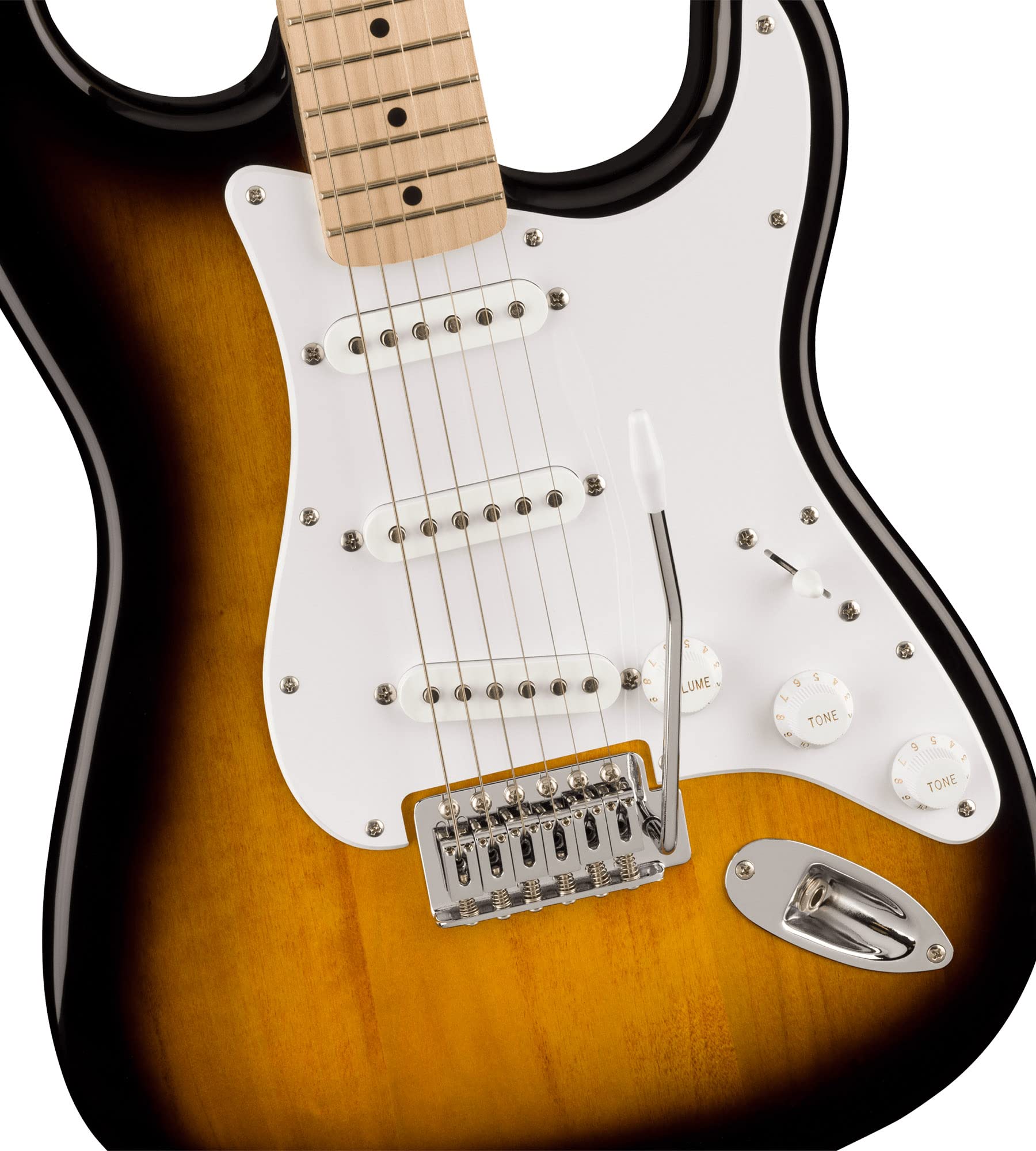 Fender Squier Sonic Stratocaster - 2-Color Sunburst Bundle with Amp, Cable, Tuner, Strap, Picks, and Austin Bazaar Guitar DVD