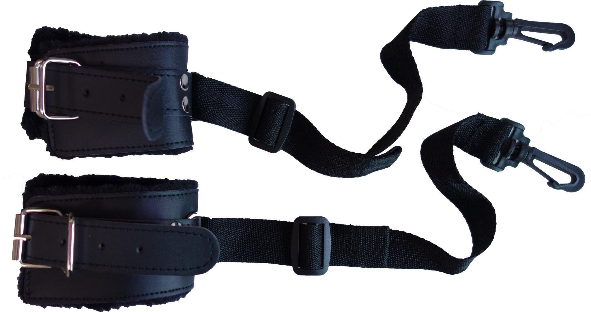 Motorbunny Premium Leather Extendable Ankle Restraints Pair with Clips to Attach to Motorbunny Sex Machine, Adult Sex Toys, BDSM Restraints, Bondage Gear & Accessories, Bondage Cuffs thumbnail 3