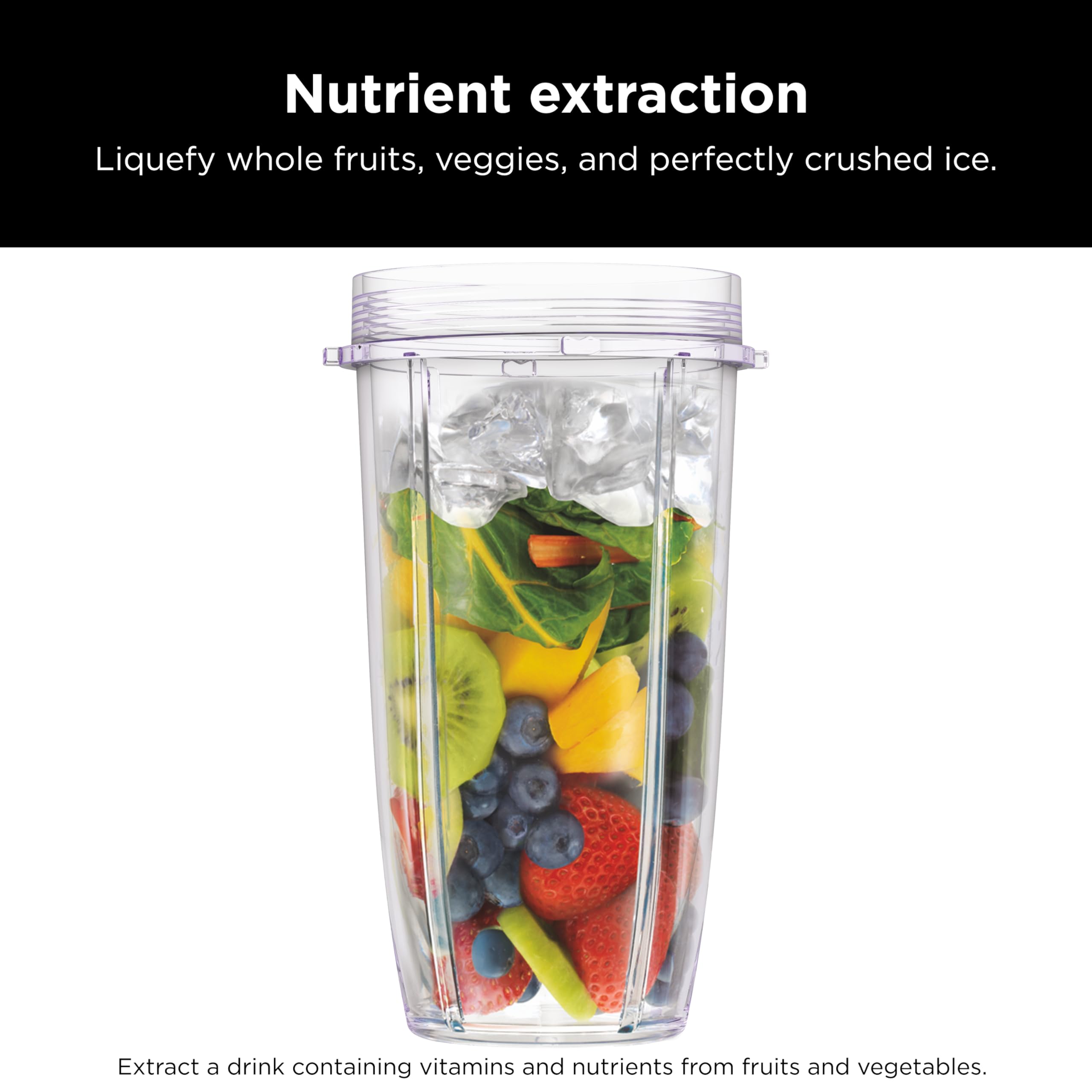 Ninja BN301 Nutri-Blender Plus Compact Personal Blender, 900-Peak-Watt Motor, Frozen Drinks, Smoothies, Sauces & More, (3) 20 oz. To-Go Cups, (2) Spout-Lids (1) Storage-Lid, Dishwasher Safe, Silver: Auto Blend
