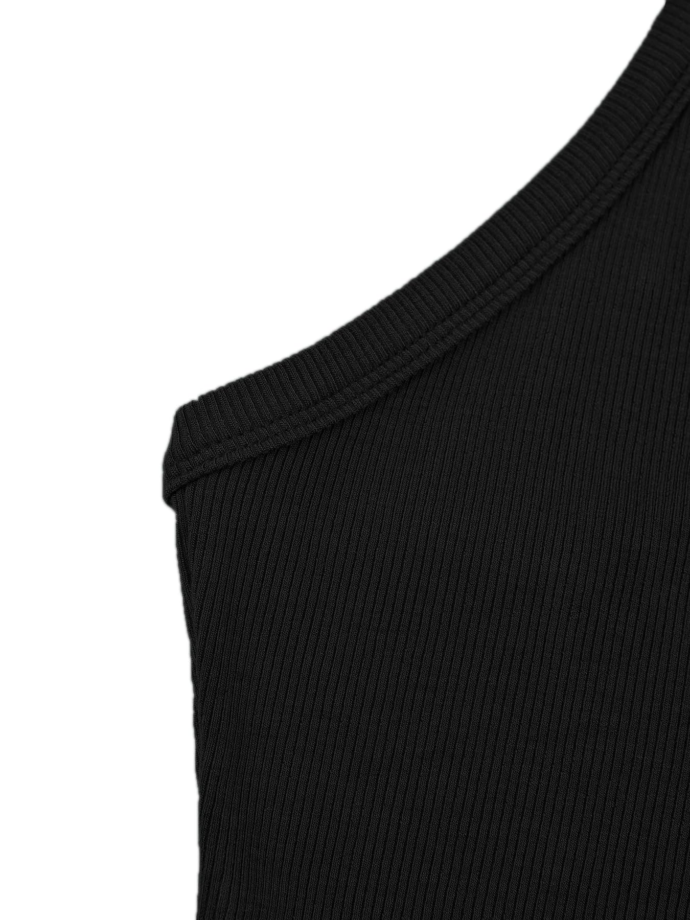 iGENJUN Workout Tops for Women Racerback Basic Tank Summer 2025 Camisole V Neck Slim Fit Ribbed Sleeveless