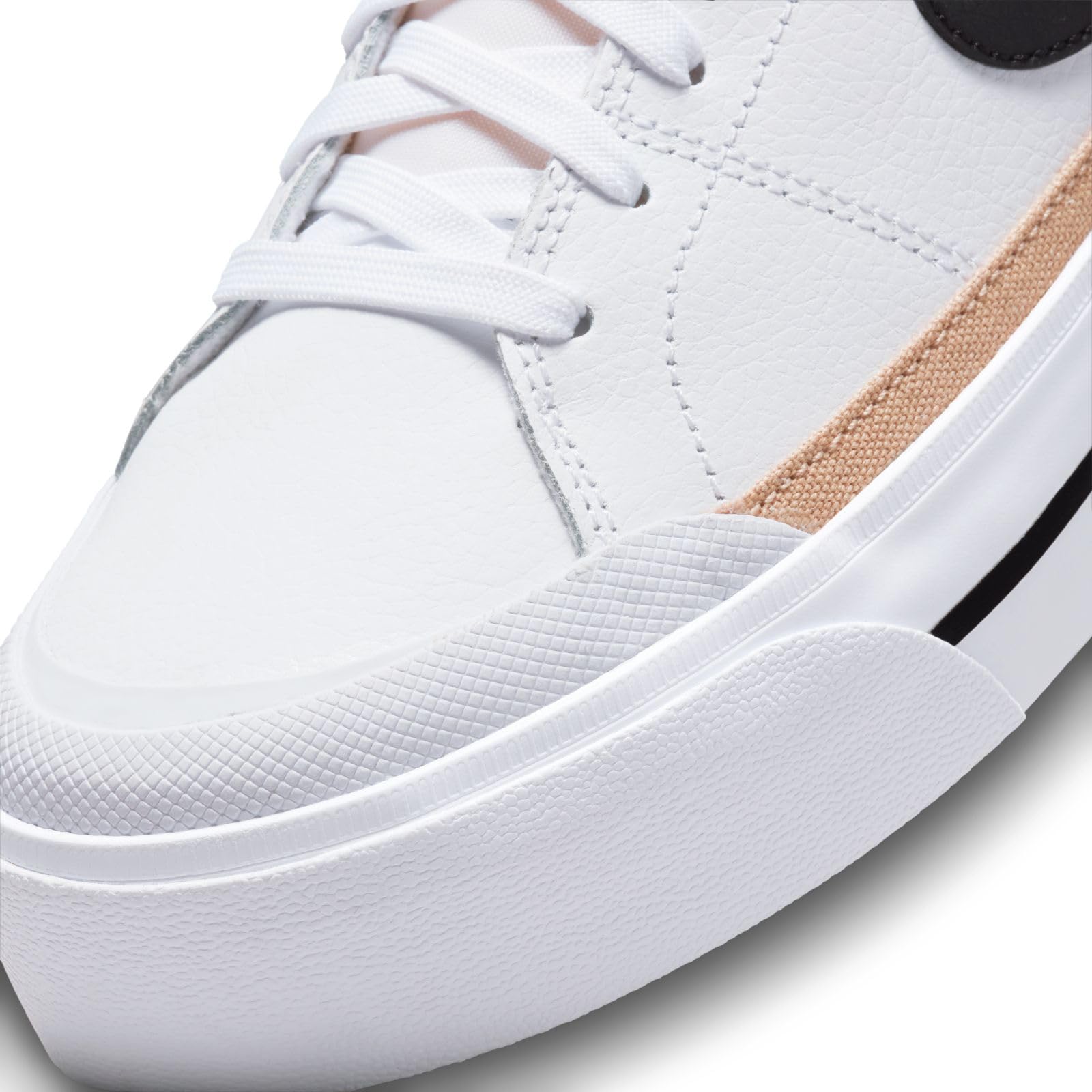 Nike Women's Low-Top Sneakers: 7.5 White/Black-hemp-team Orange