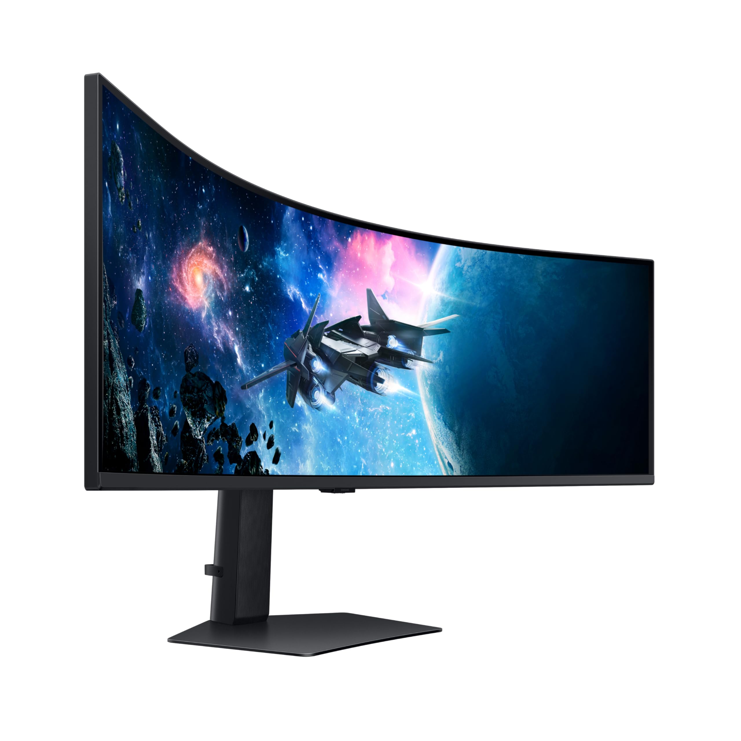 SAMSUNG 49" Odyssey G9 Series 1000R Curved Gaming Monitor LS49CG954ENXZA, DQHD, 1ms(GtG), VESA DisplayHDR 1000, 240Hz, AMD FreeSync Premium Pro, Height Adjustable Stand, Ultrawide Screen, 2024: DP and HDMI Cable