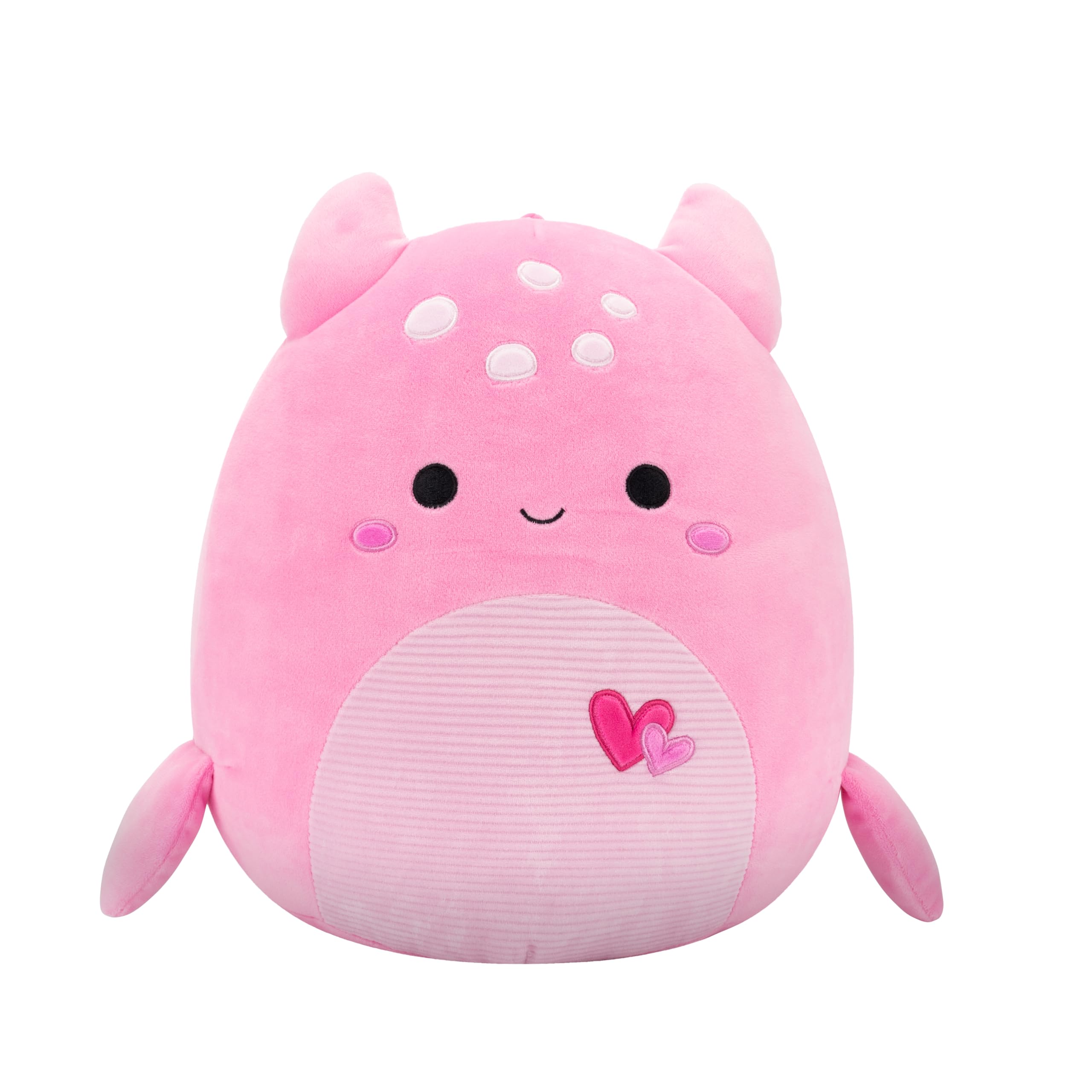 Squishmallows Original 12in Artin The  with Hearts – Official Jazwares Valentine Plush (Medium): Pink Loch Ness Monster